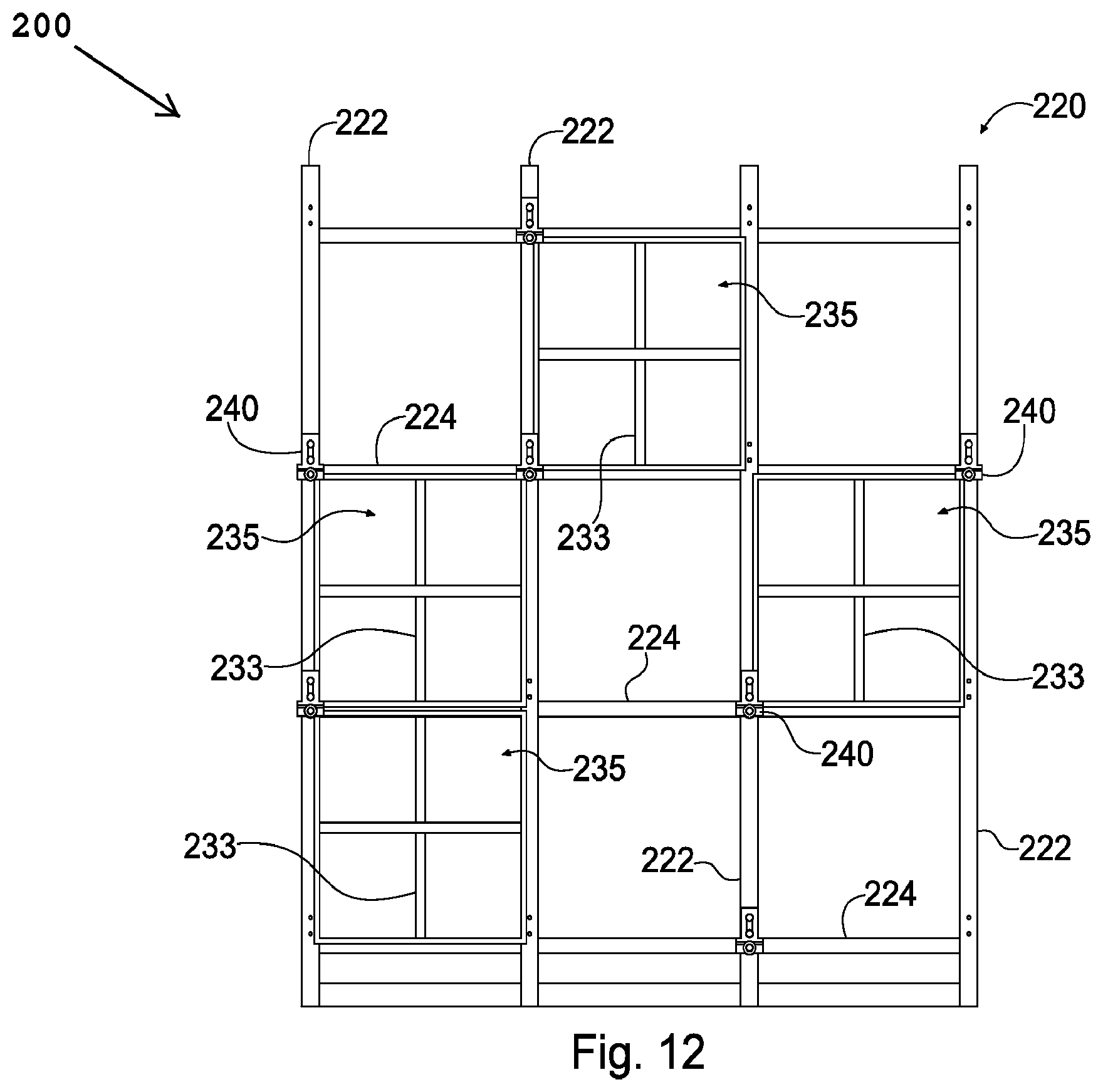 Patent US12129677 Figure 11 – Modular crypt and modular crypt system with niche side wall