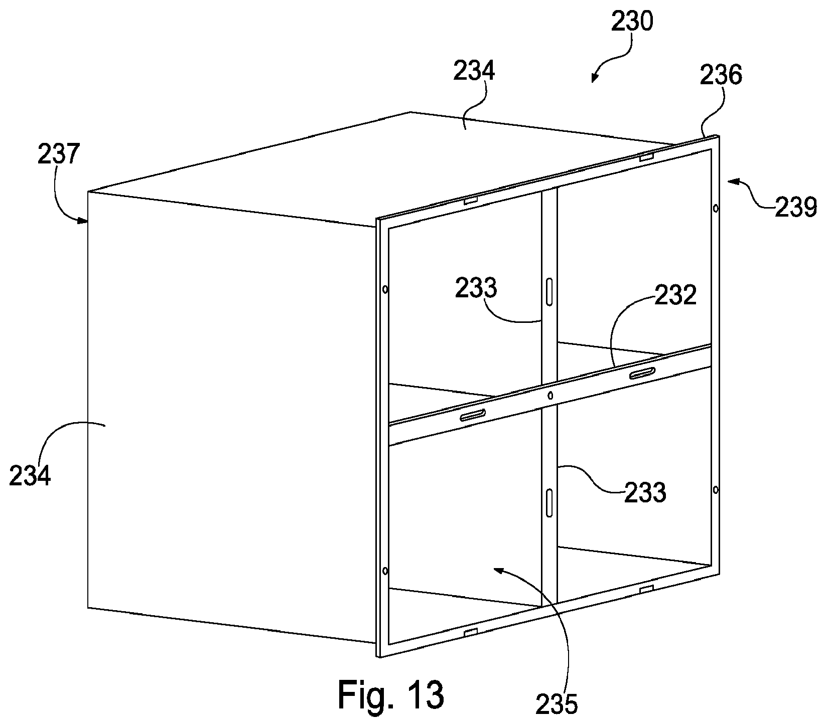 Patent US12129677 Figure 12 – Modular crypt and modular crypt system with niche side wall