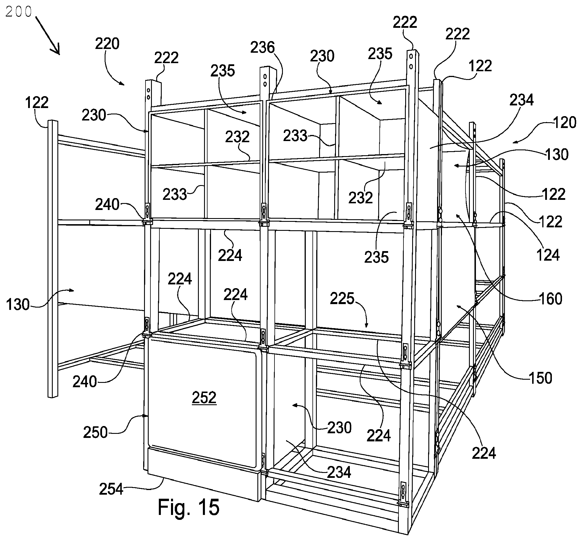 Patent US12129677 Figure 14 – Modular crypt and modular crypt system with niche side wall