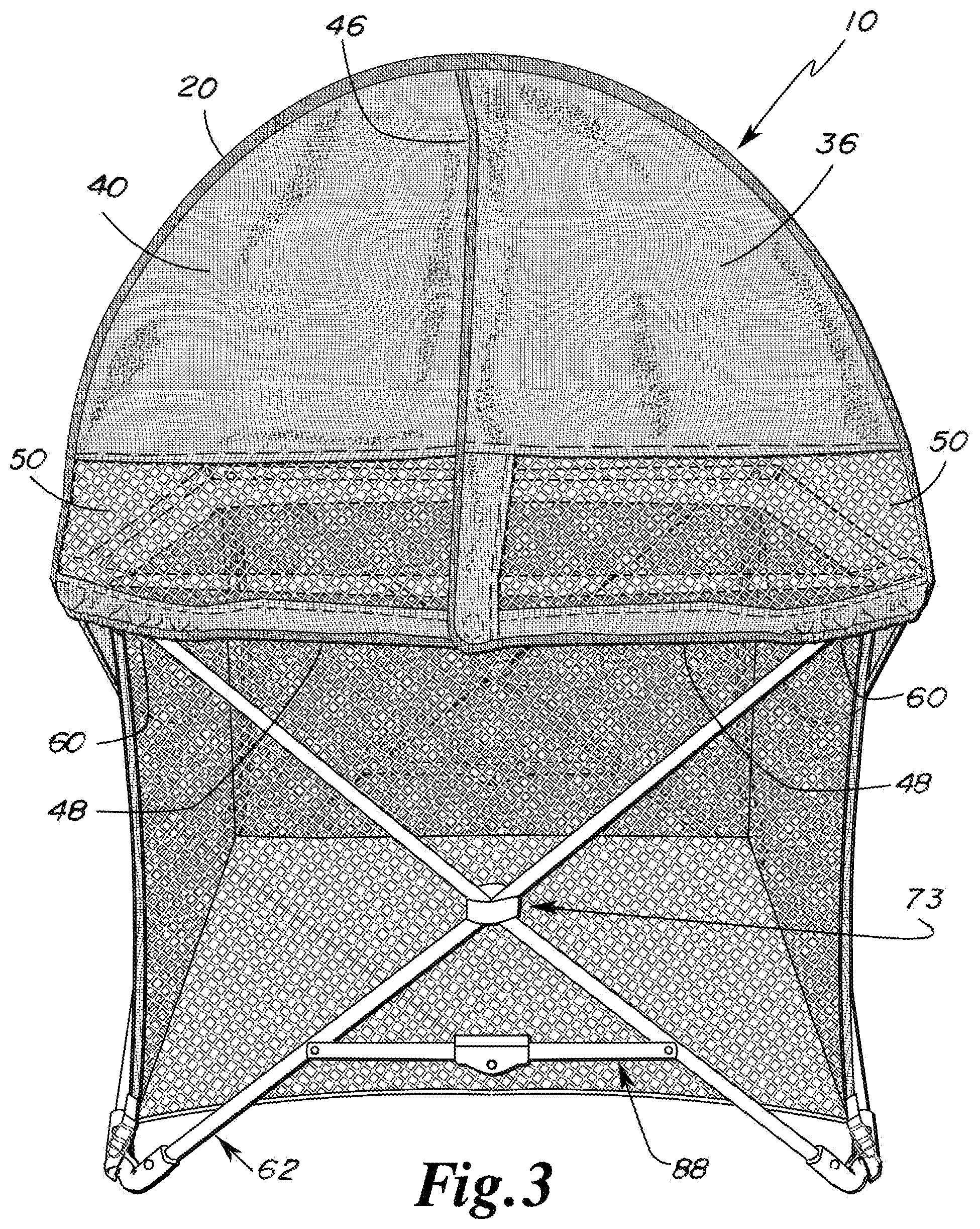 Patent US12129679 Figure 3 – Playyard canopy