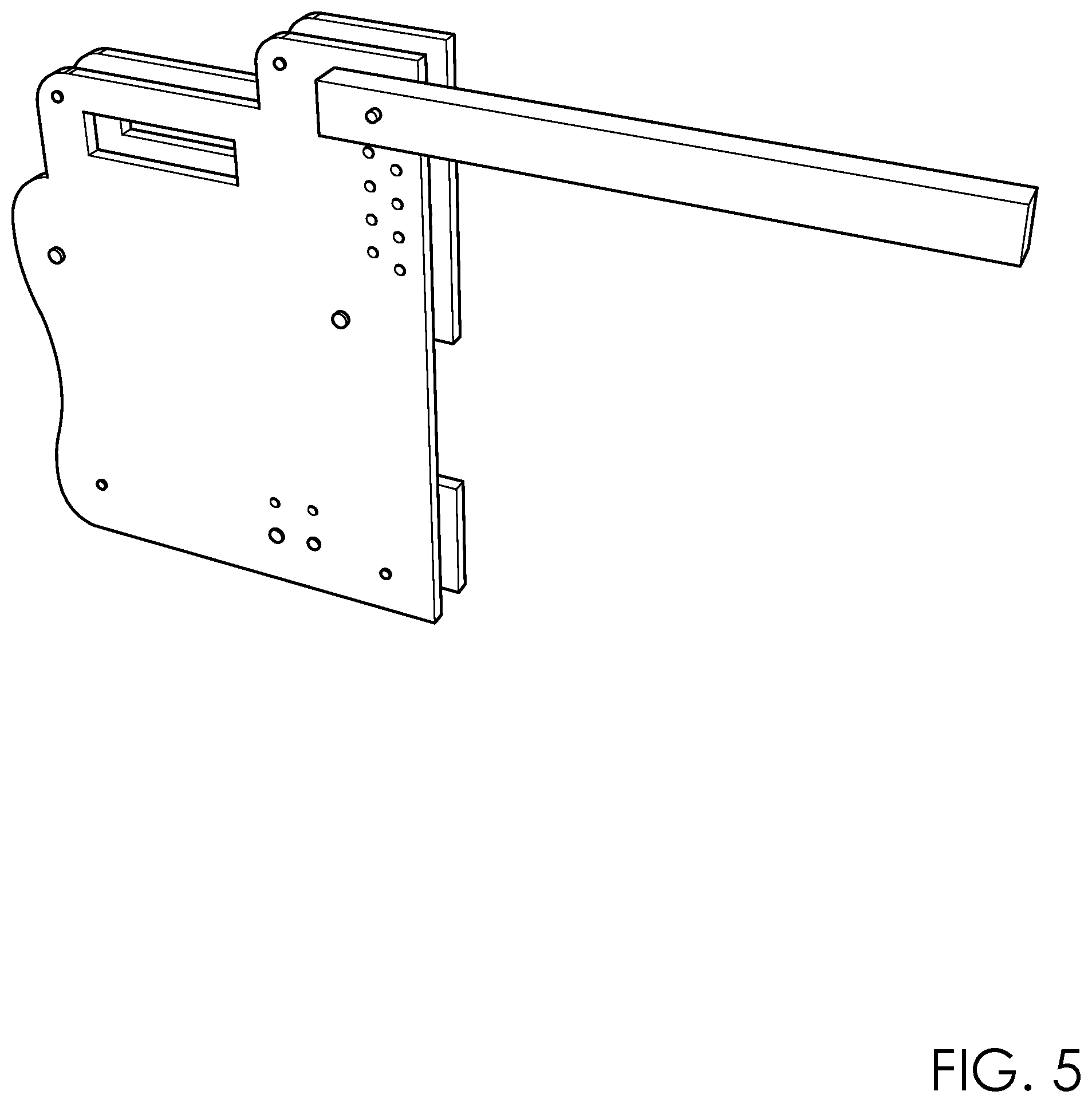 Patent US12129681 Figure 5 – Fence picket alignment tool and method of use