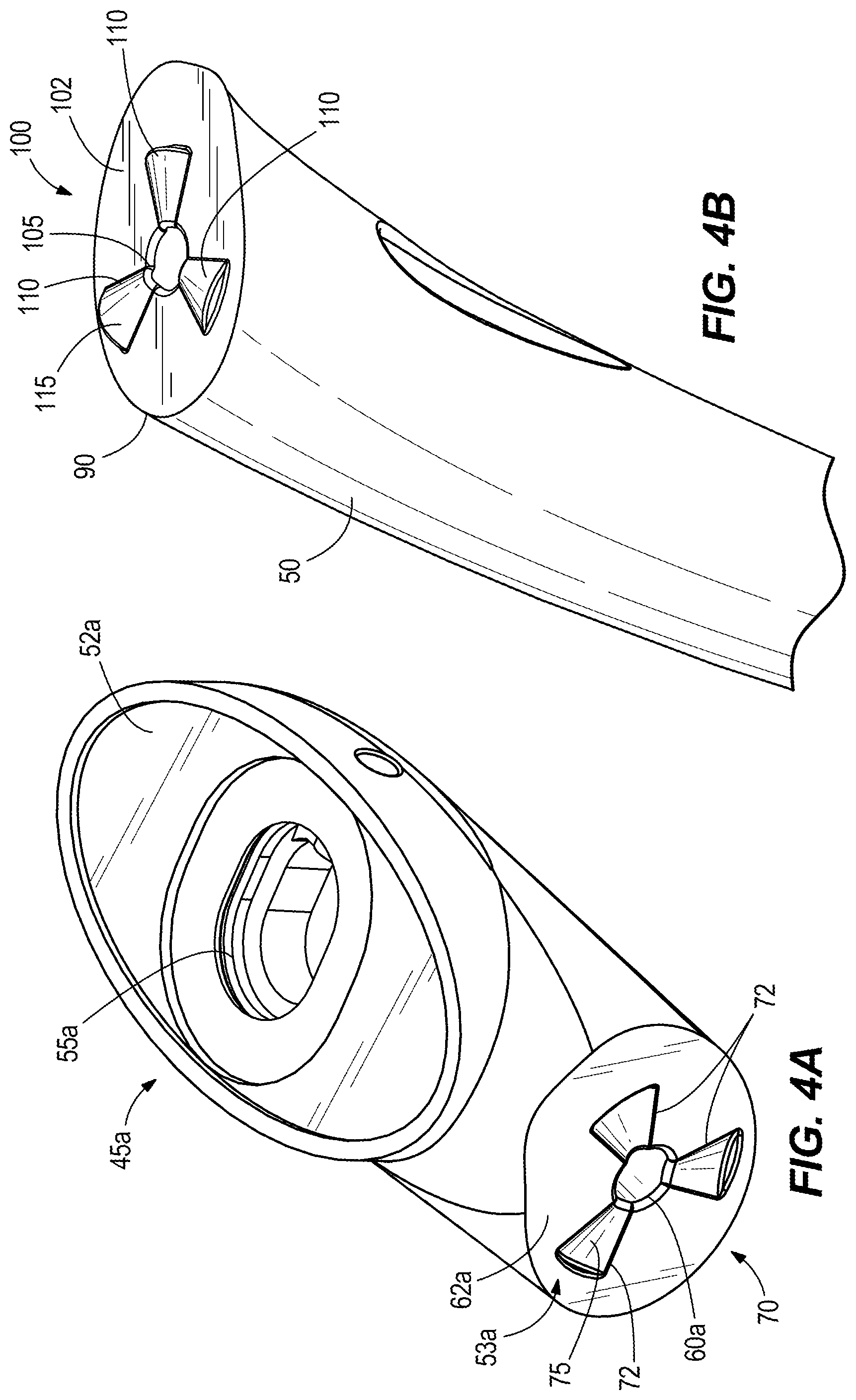 Patent US12129683 Figure 4 – Break-away door handle