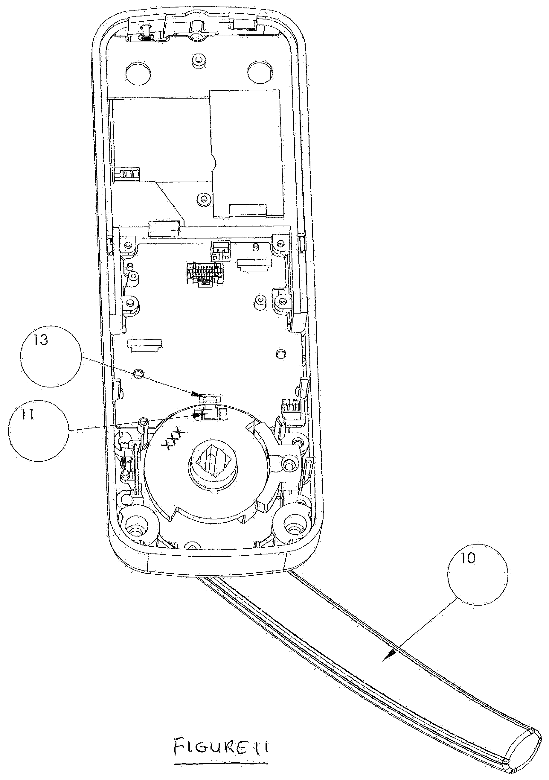 Patent US12129684 Figure 10 – Indicator lock for a public service room door