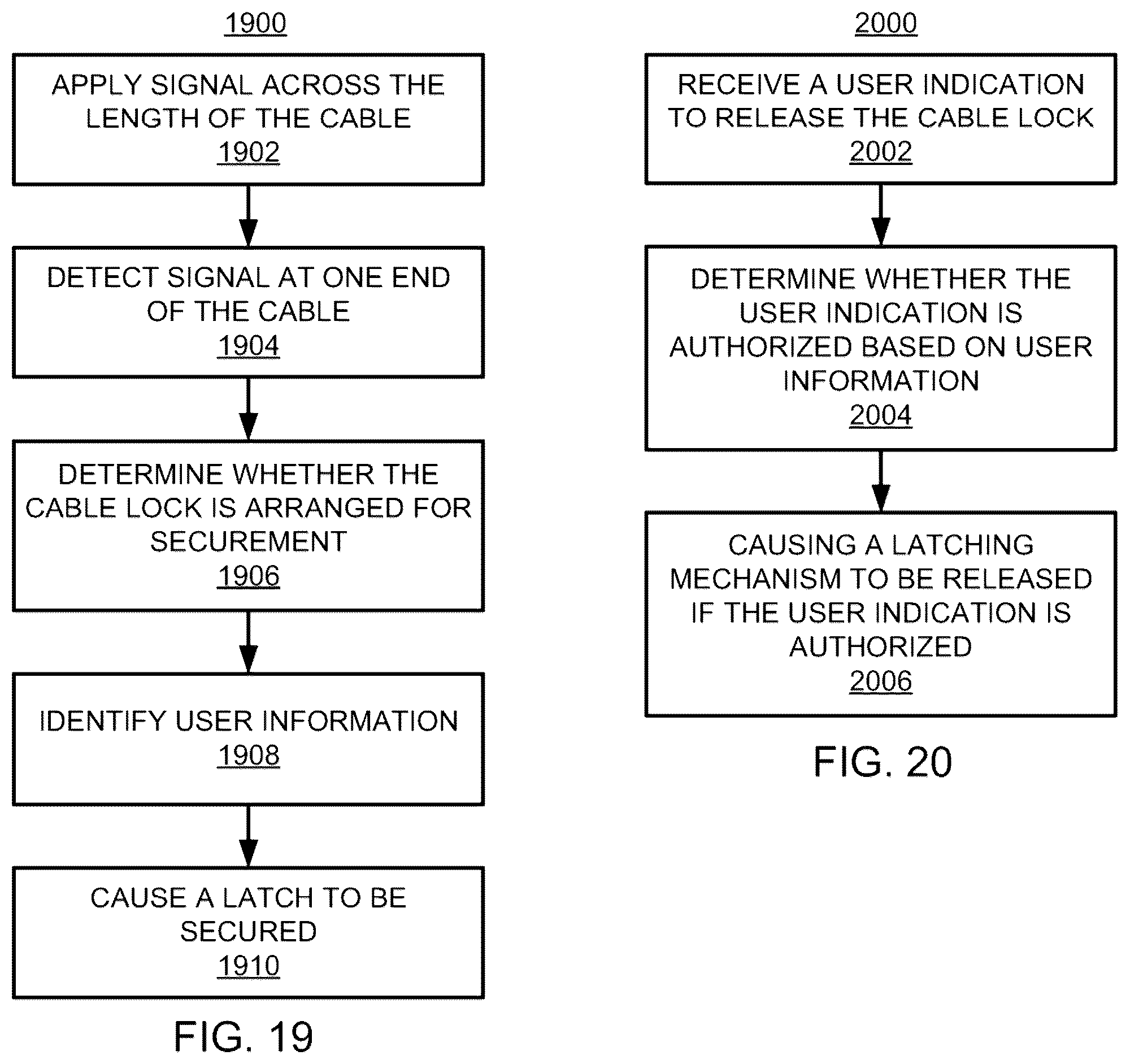 Patent US12129685 Figure 8 – Cable lock systems and methods