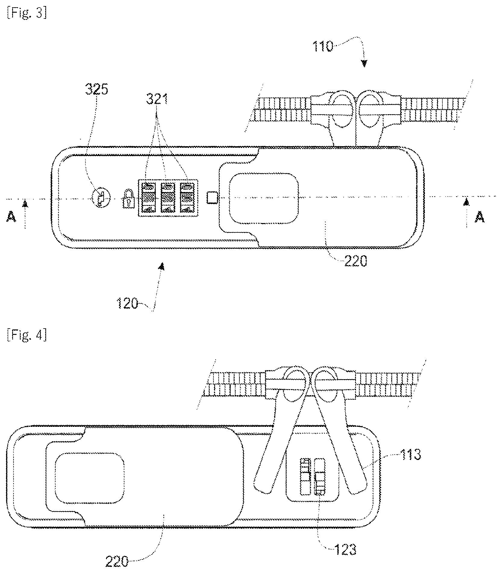 Patent US12129686 Figure 2 – Secure locking device, particularly for a piece of luggage