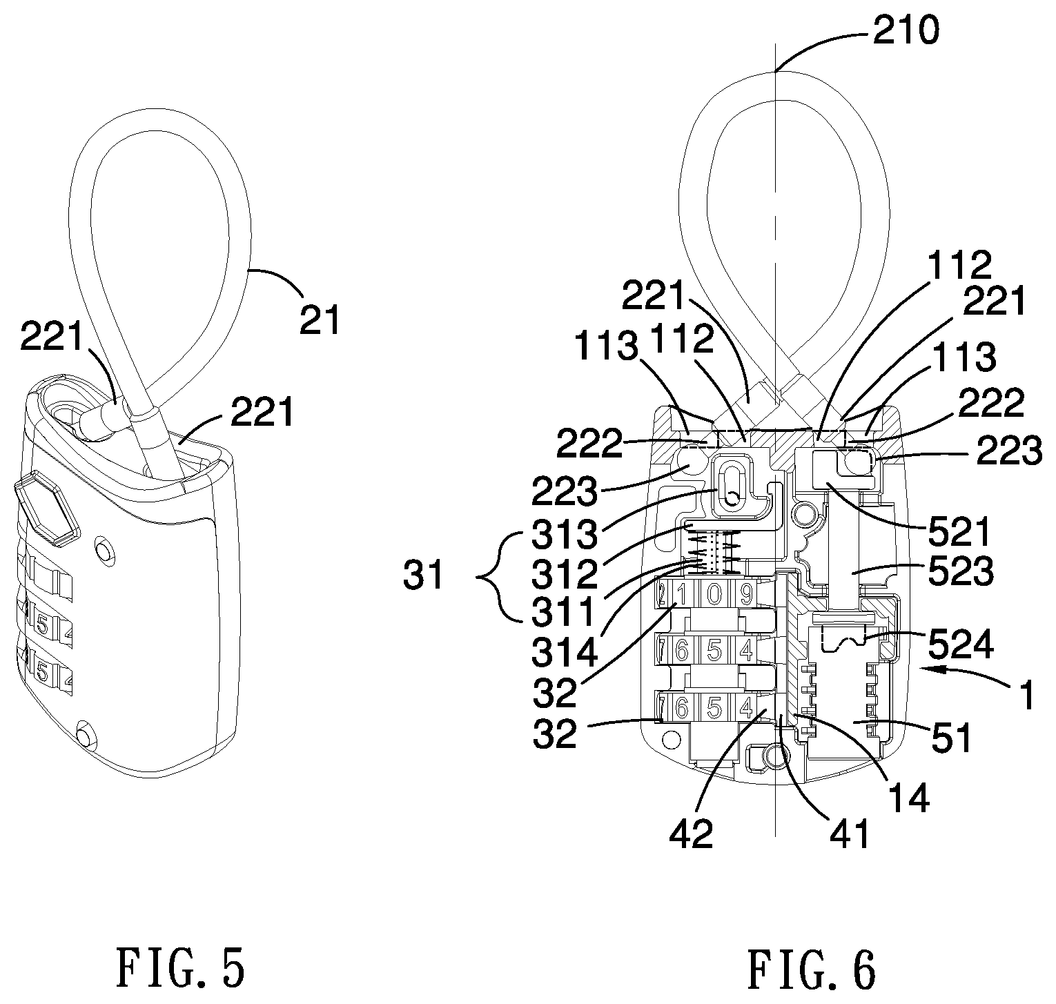 Patent US12129687 Figure 3 – Flippable cable lock