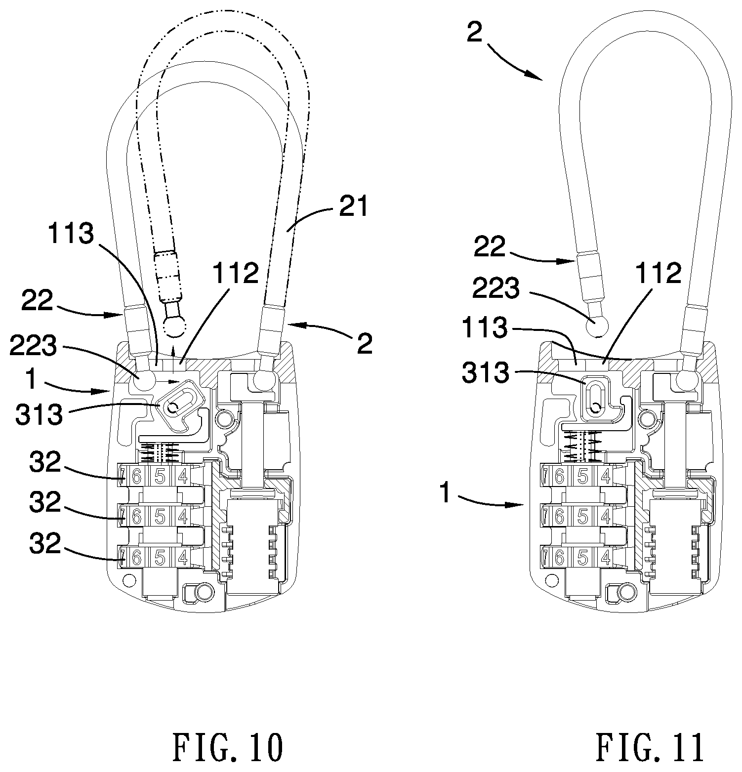 Patent US12129687 Figure 5 – Flippable cable lock