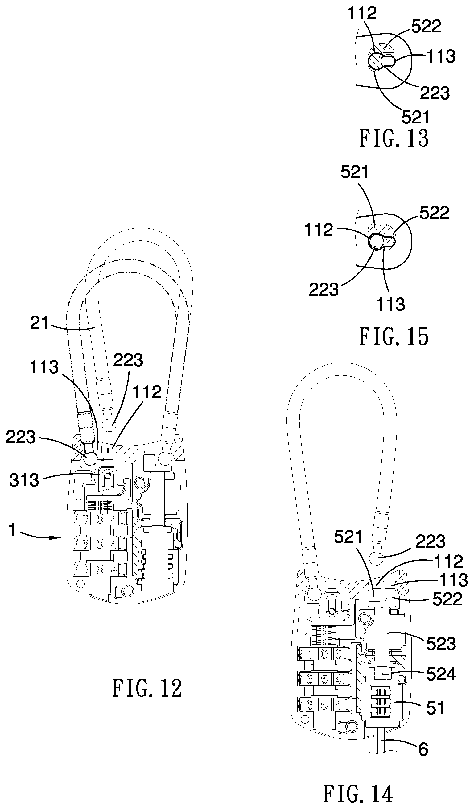 Patent US12129687 Figure 6 – Flippable cable lock