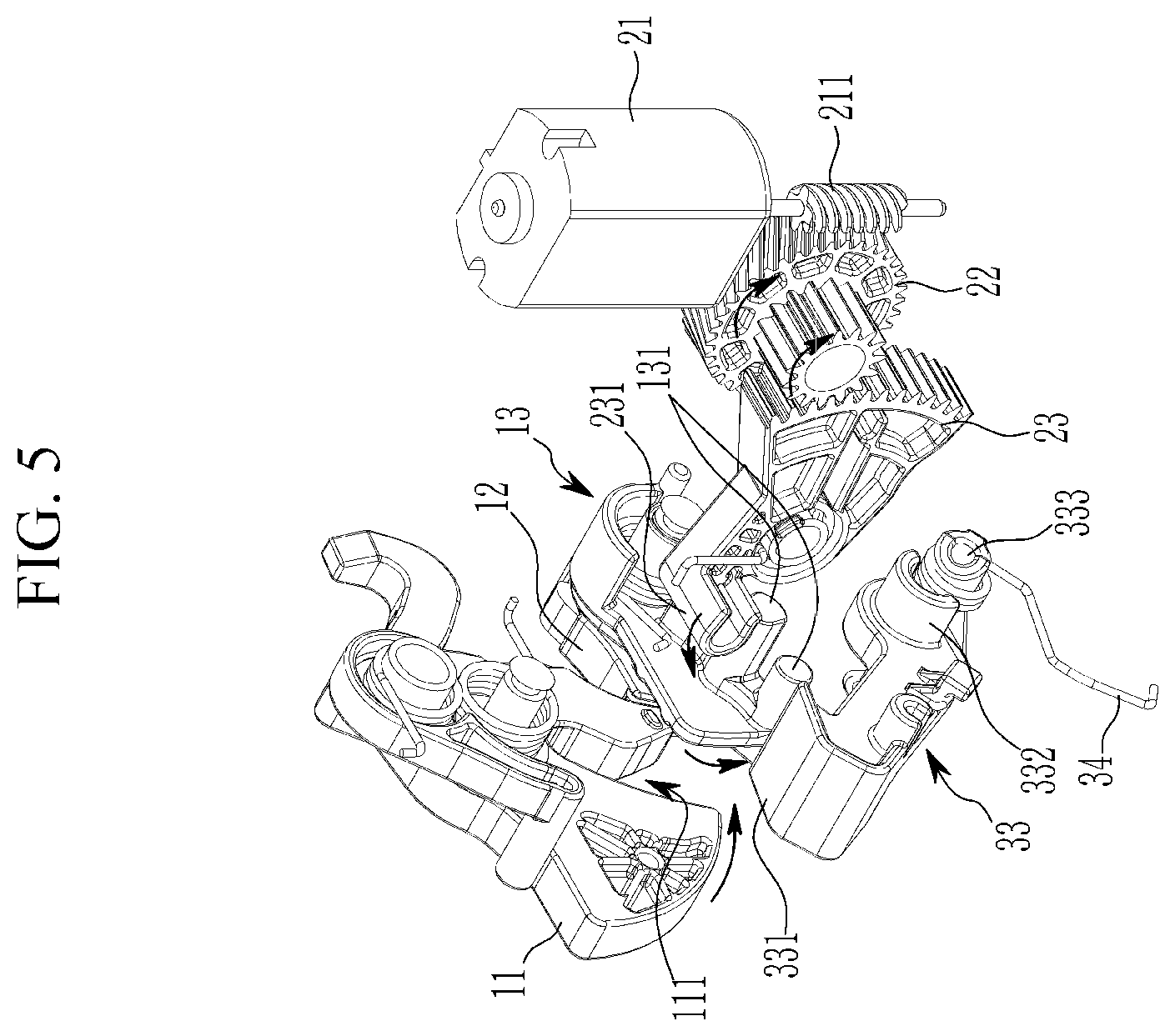 Patent US12129690 Figure 5 – Electric door latch apparatus for vehicle