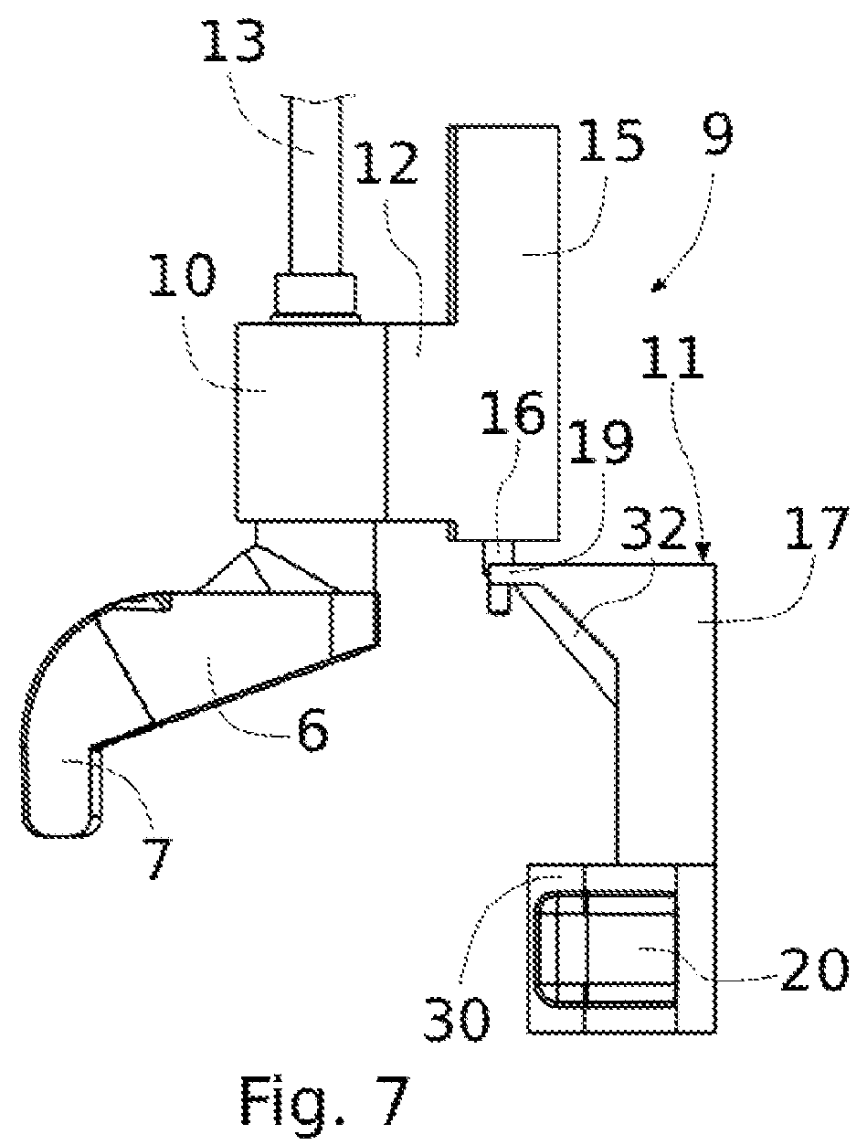 Patent US12129691 Figure 7 – Emergency access device for a vehicle opening panel with rotary deployment arm