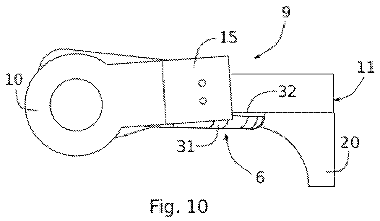 Patent US12129691 Figure 10 – Emergency access device for a vehicle opening panel with rotary deployment arm