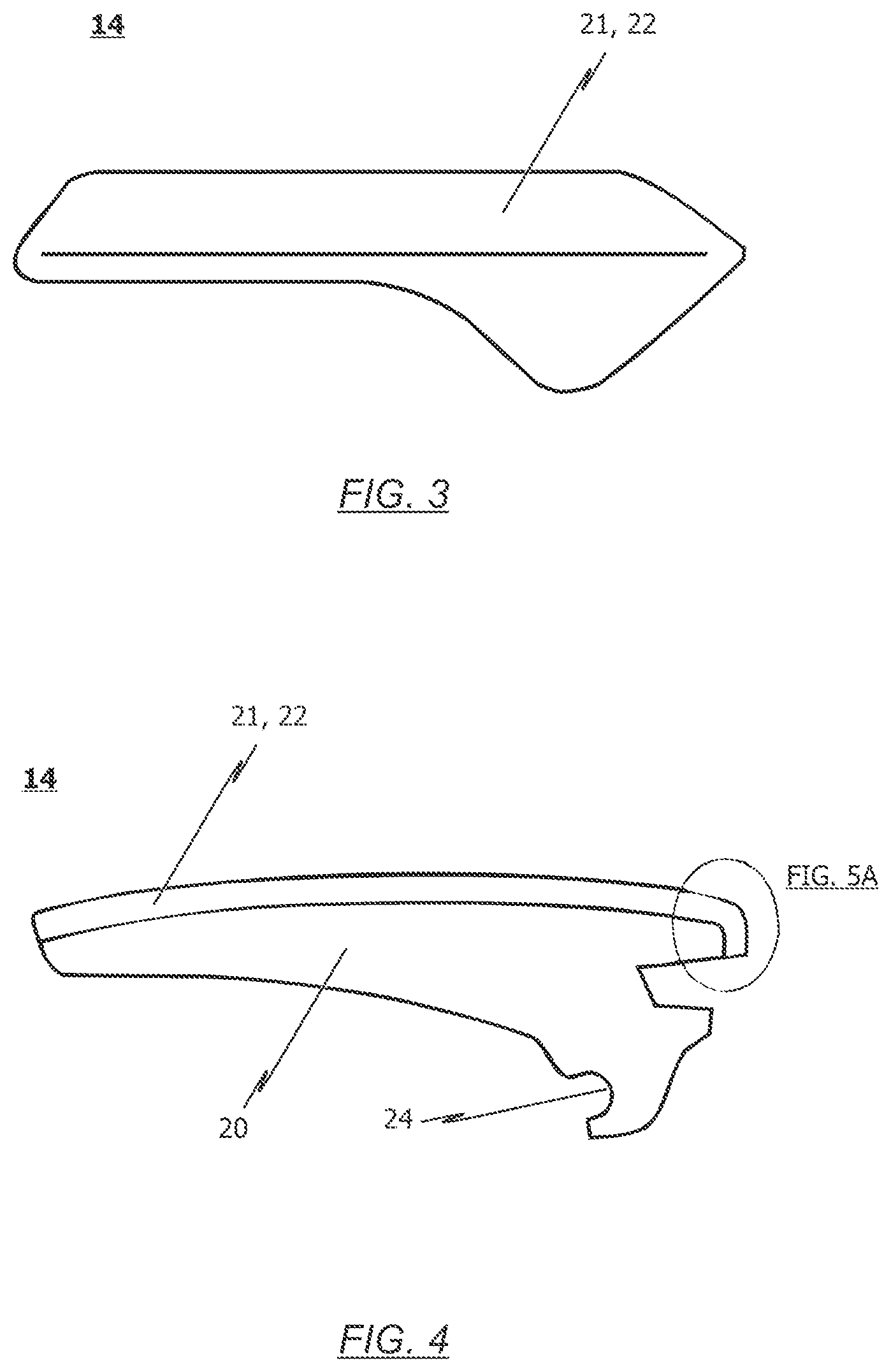 Patent US12129692 Figure 2 – Actuating element, in particular a handle element, of an inner door handle arrangement of a vehicle and method for producing such an actuating element