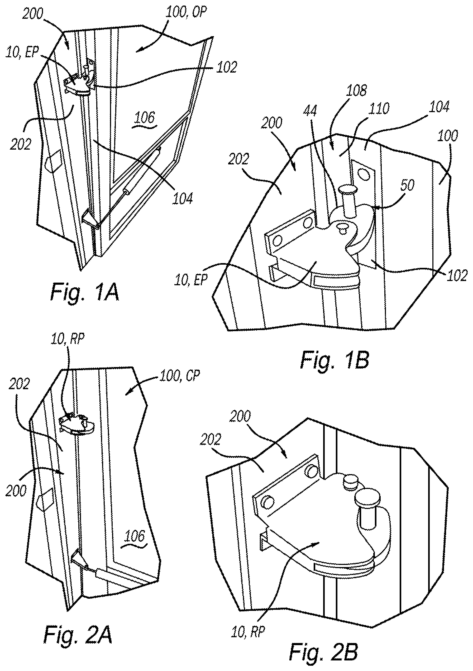 Patent US12129695 Figure 1 – Door stop mechanism