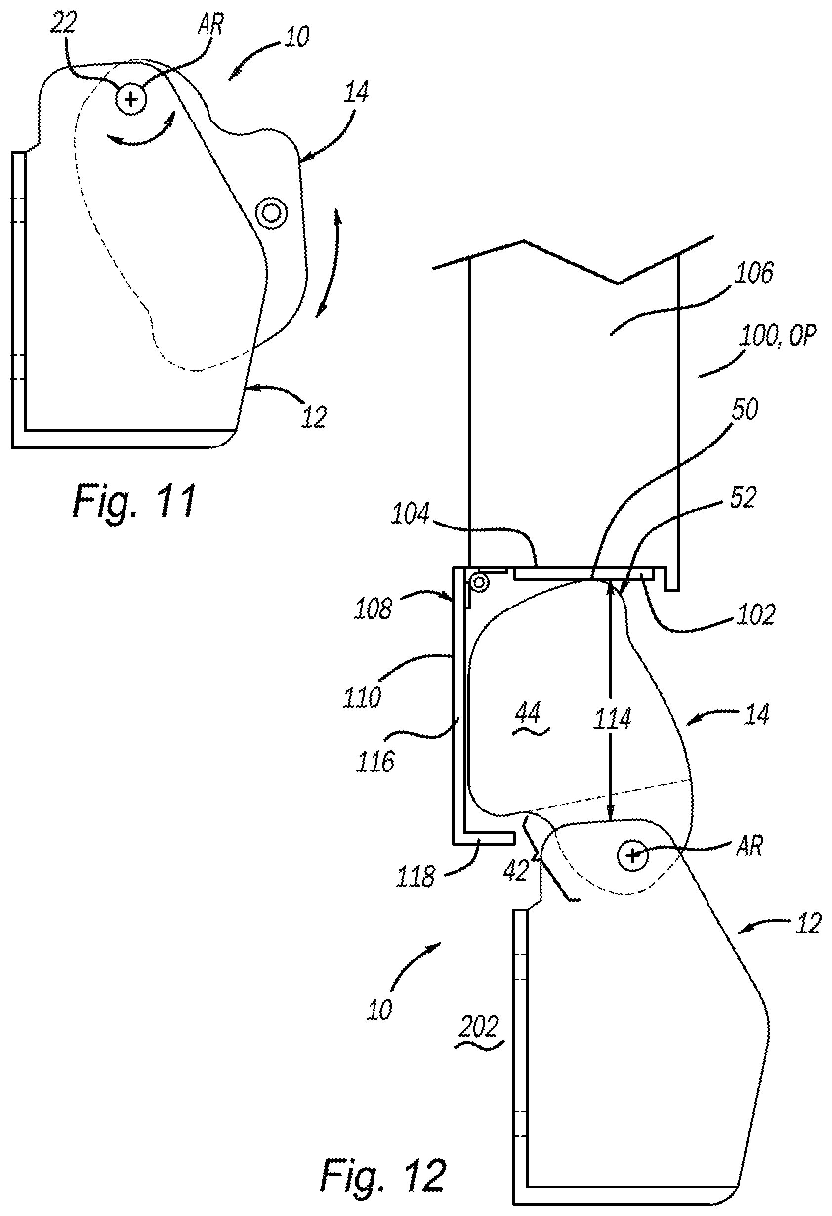 Patent US12129695 Figure 6 – Door stop mechanism