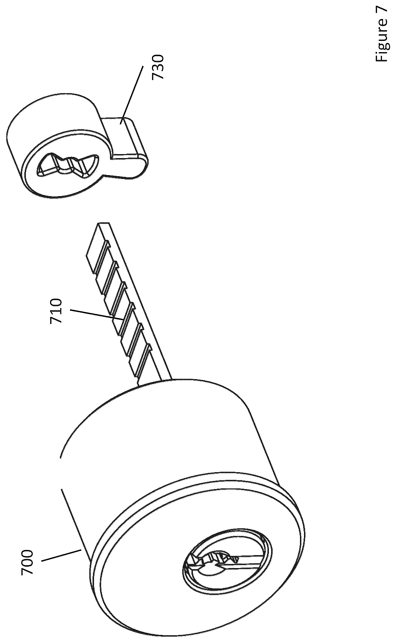 Patent US12129697 Figure 7 – Long throw lock