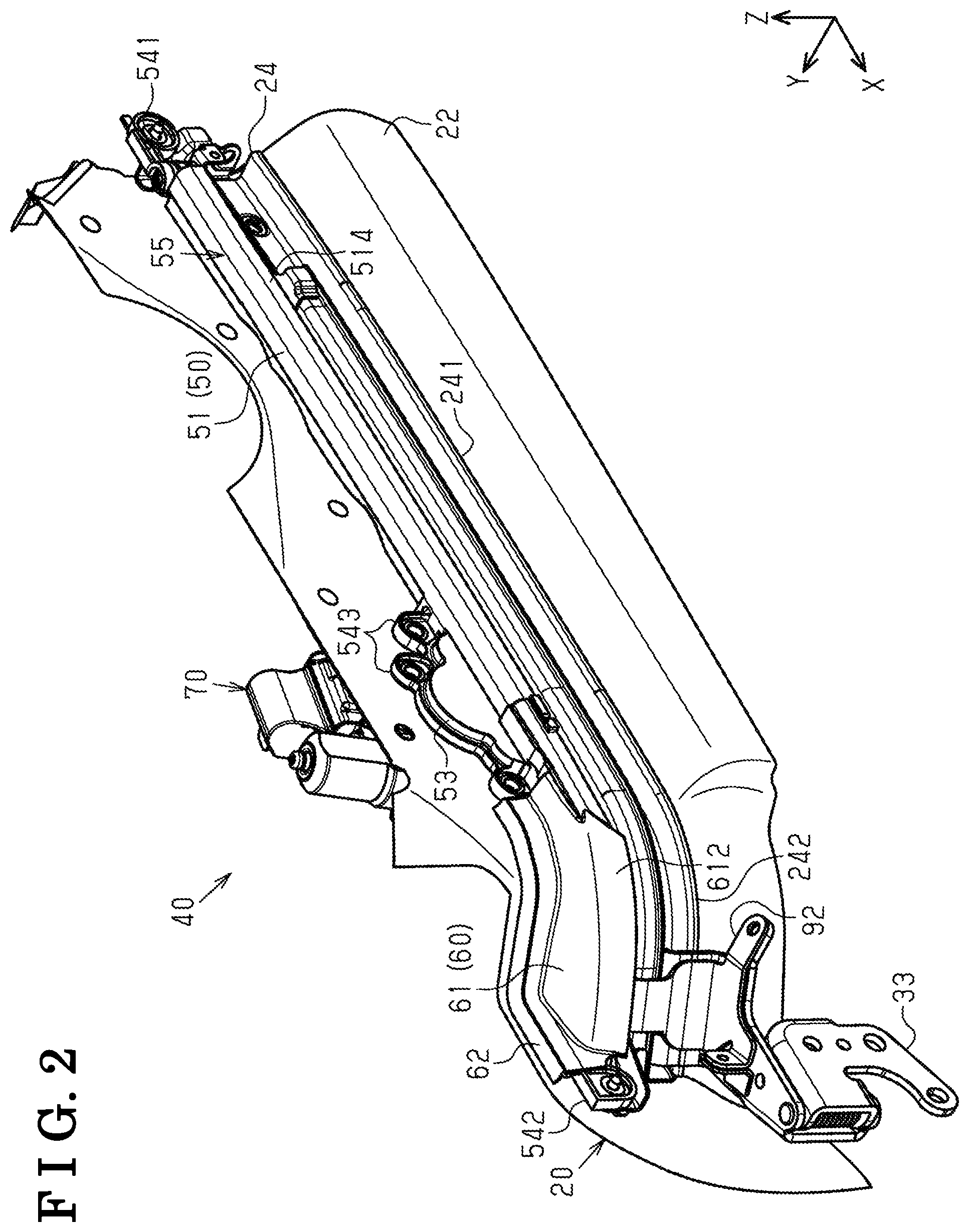 Patent US12129698 Figure 2 – Sliding door driving device