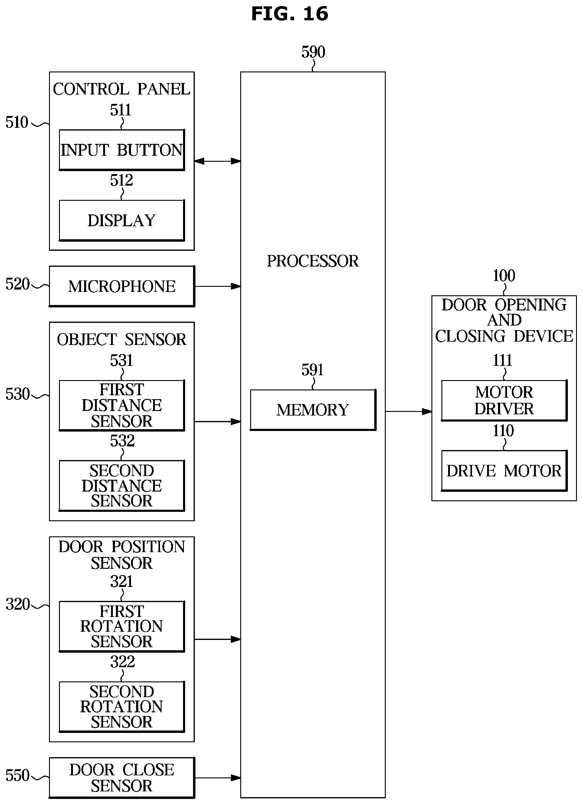 Patent US12129702 Figure 16 – Refrigerator and control method thereof