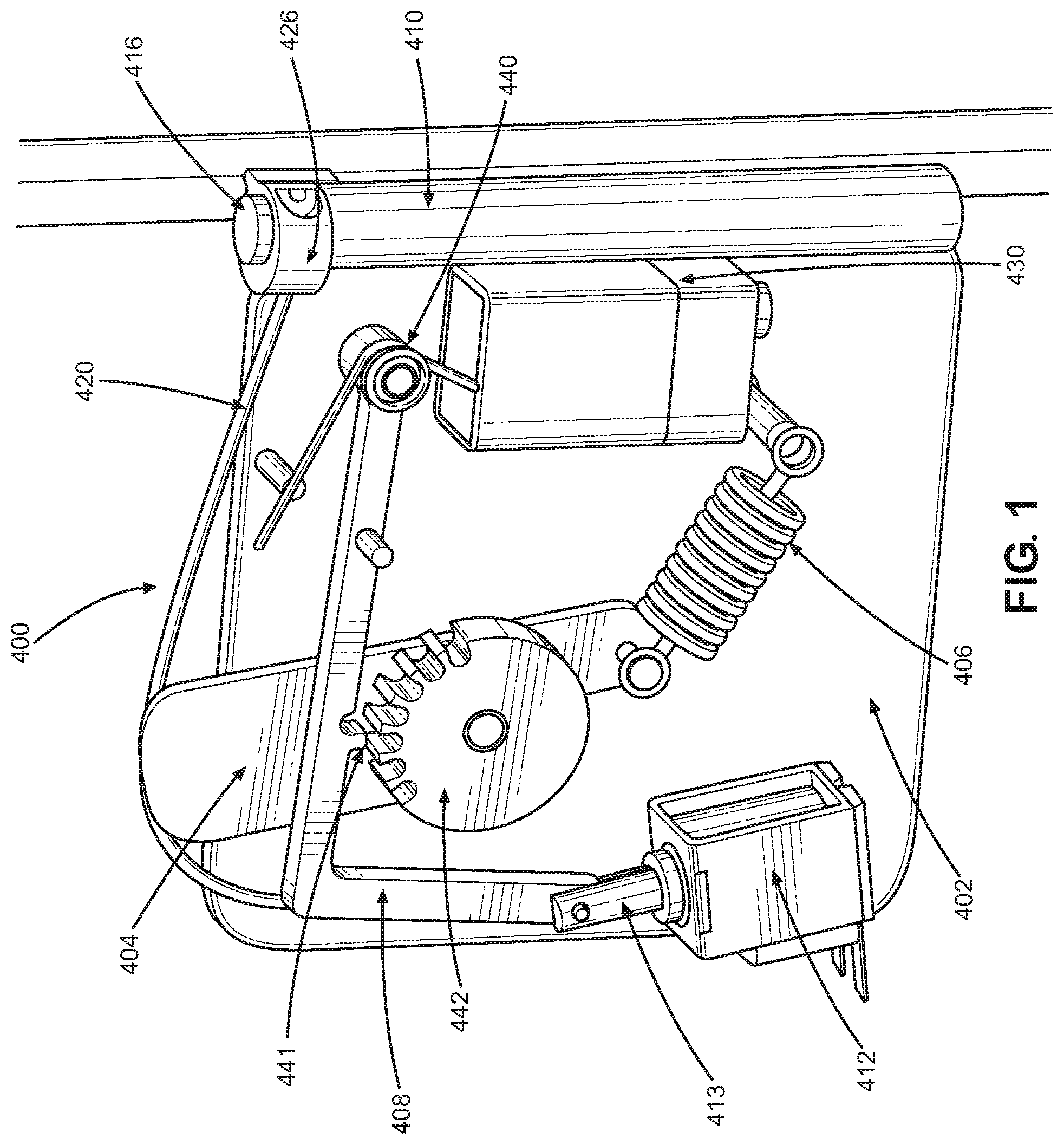 Patent US12129705 — Emergency door closing device — Figure 1