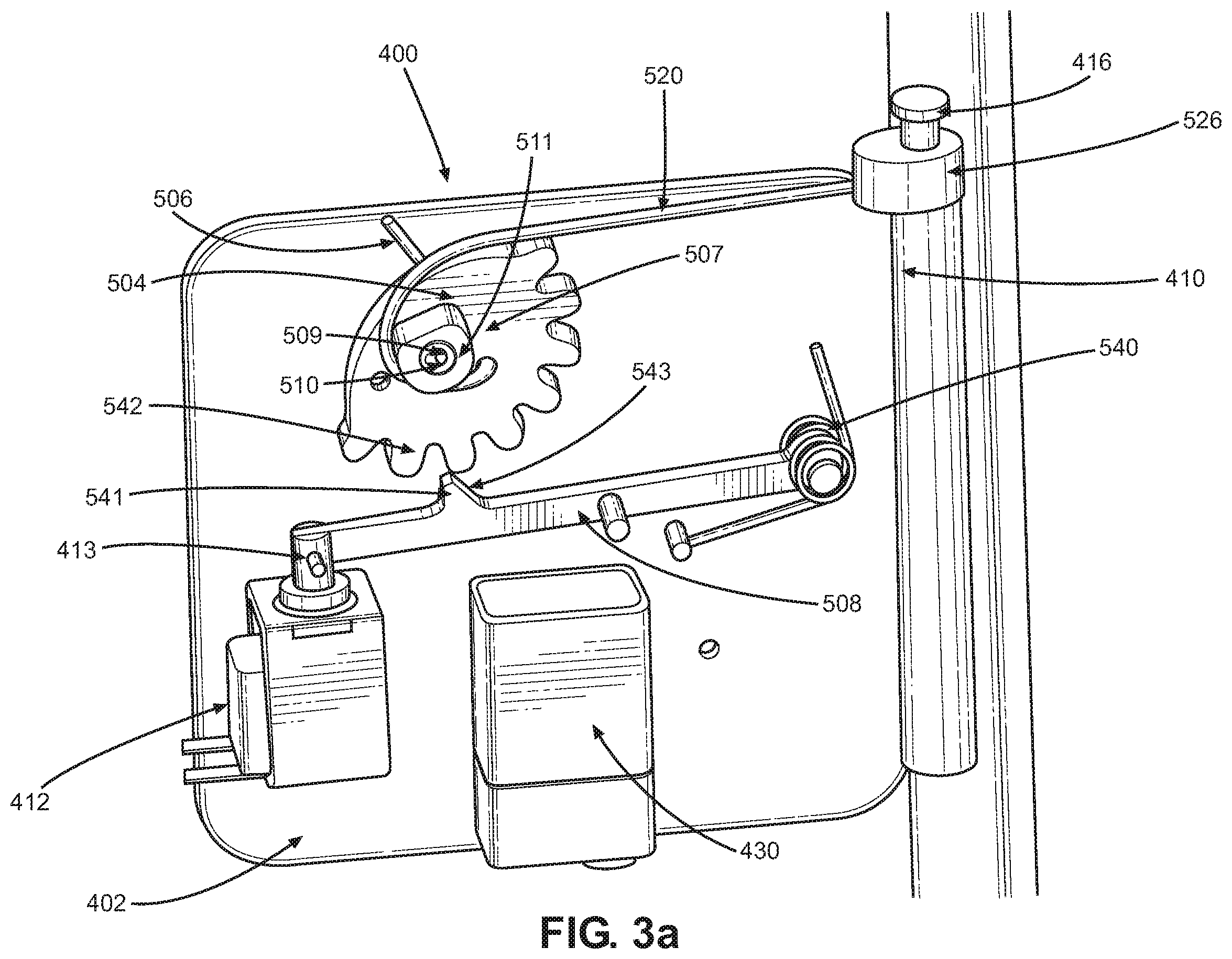Patent US12129705 Figure 3 – Emergency door closing device