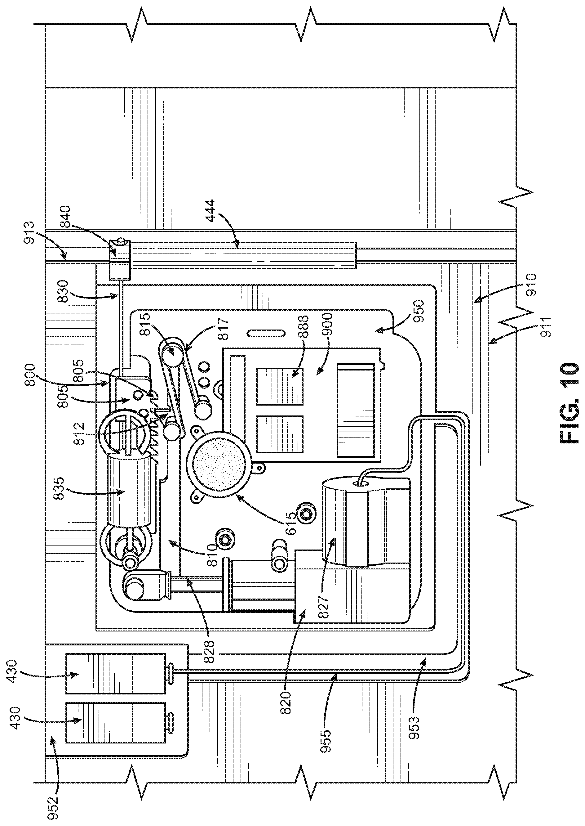 Patent US12129705 Figure 8 – Emergency door closing device