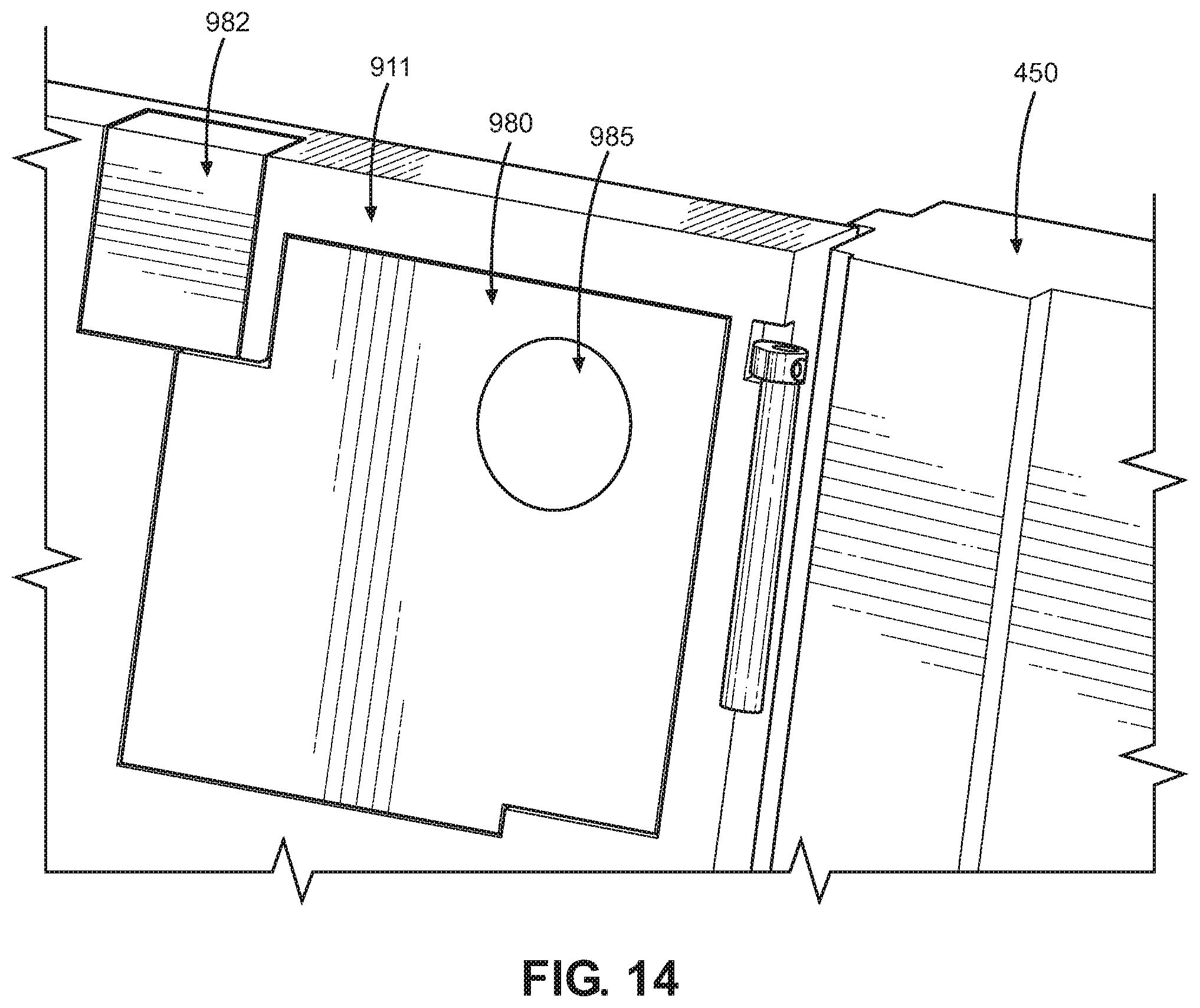 Patent US12129705 Figure 12 – Emergency door closing device