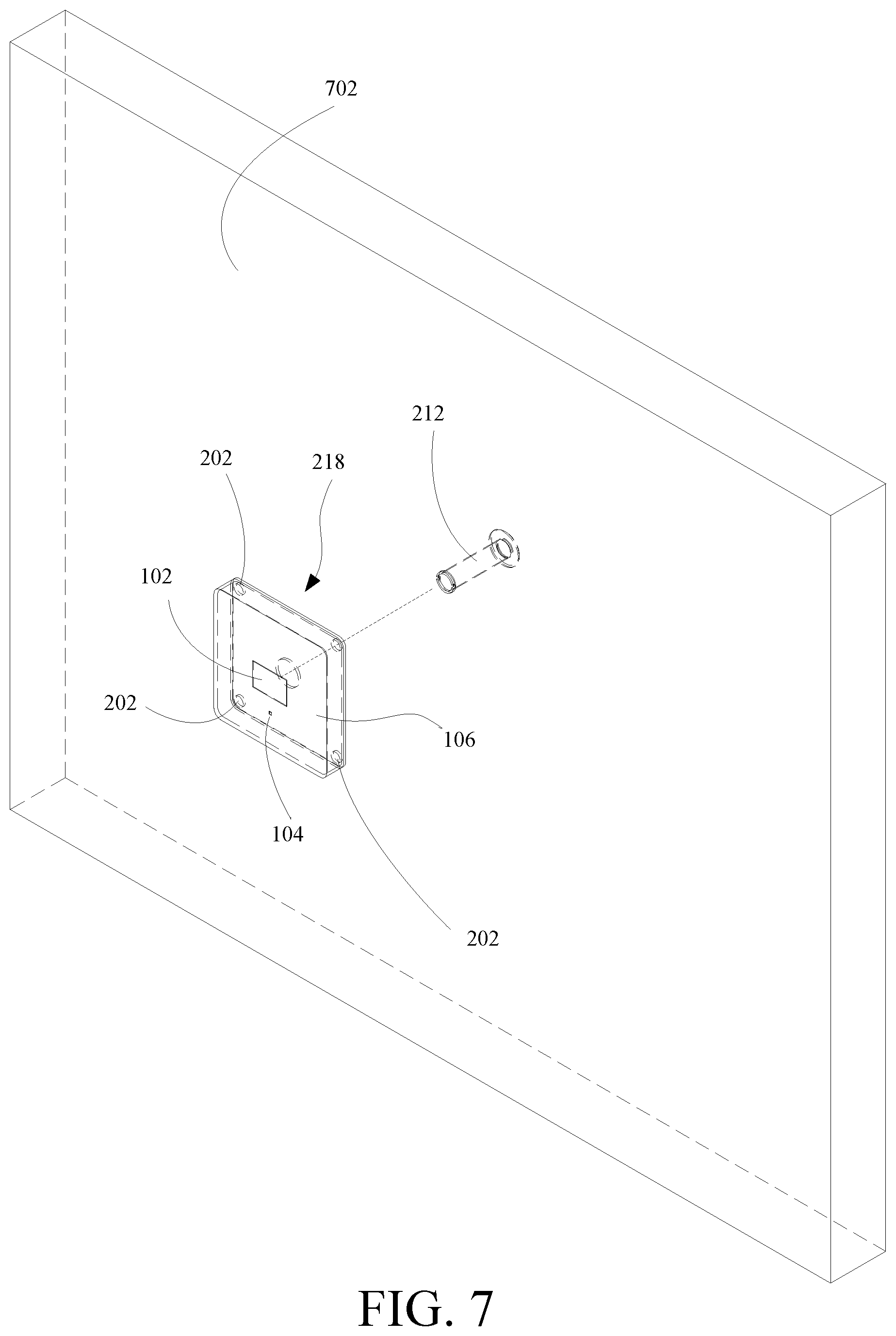 Patent US12129707 Figure 16 – Door peephole viewer camera with wireless connectivity