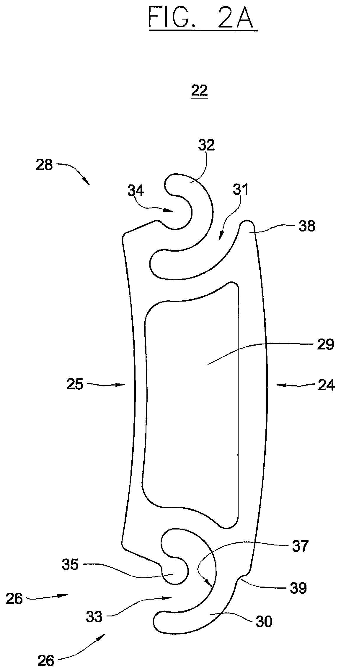 Patent US12129708 Figure 3 – Slatted door with increased impact resistance