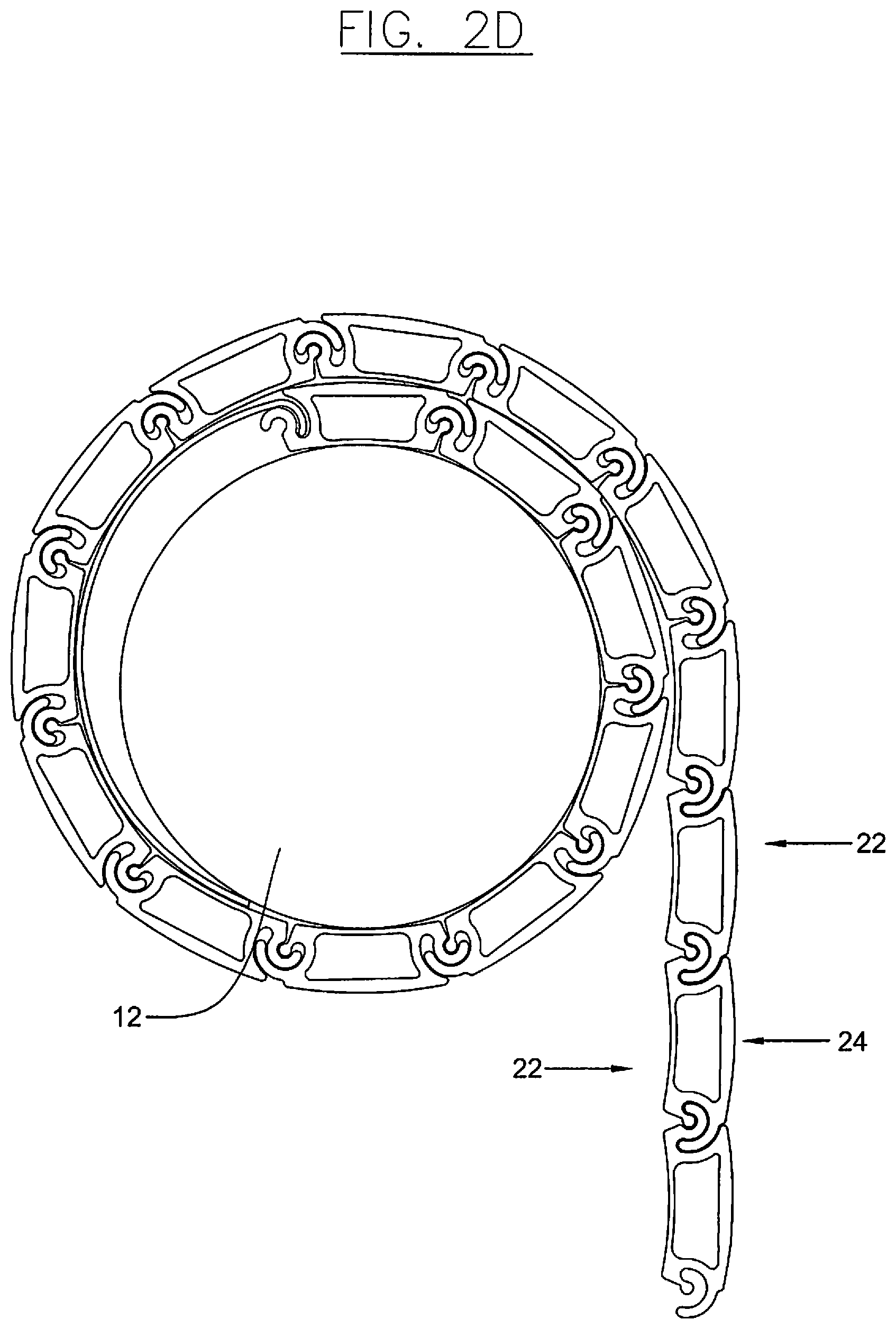 Patent US12129708 Figure 6 – Slatted door with increased impact resistance