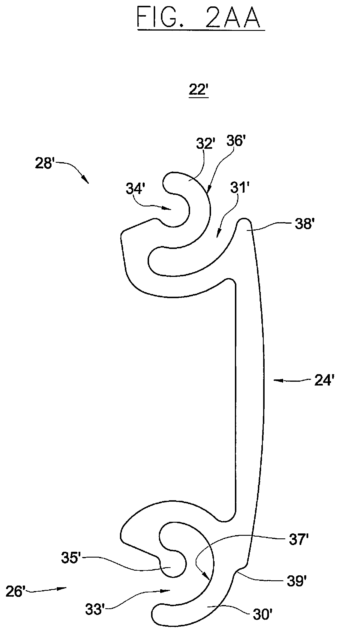 Patent US12129708 Figure 7 – Slatted door with increased impact resistance