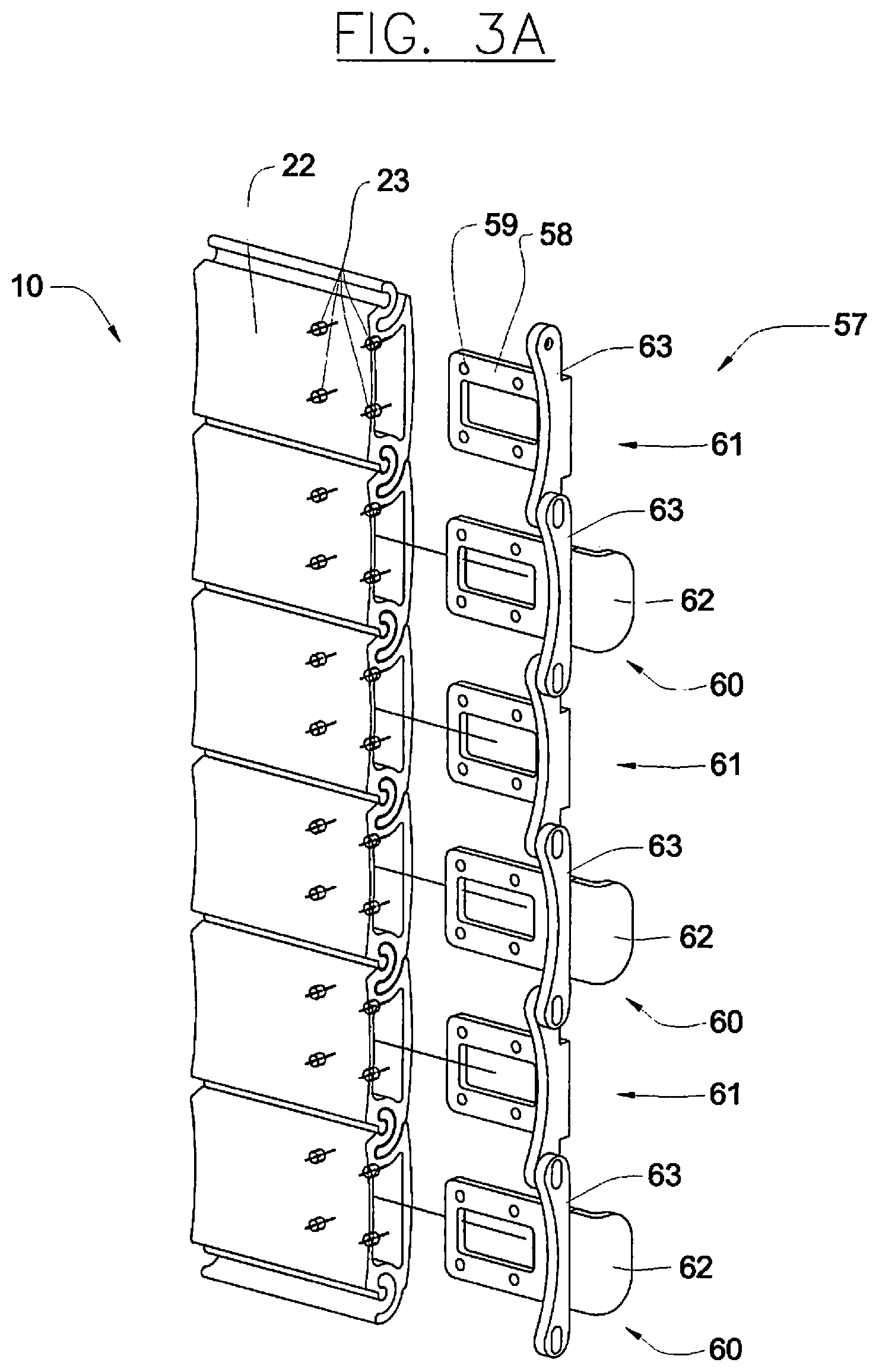 Patent US12129708 Figure 9 – Slatted door with increased impact resistance