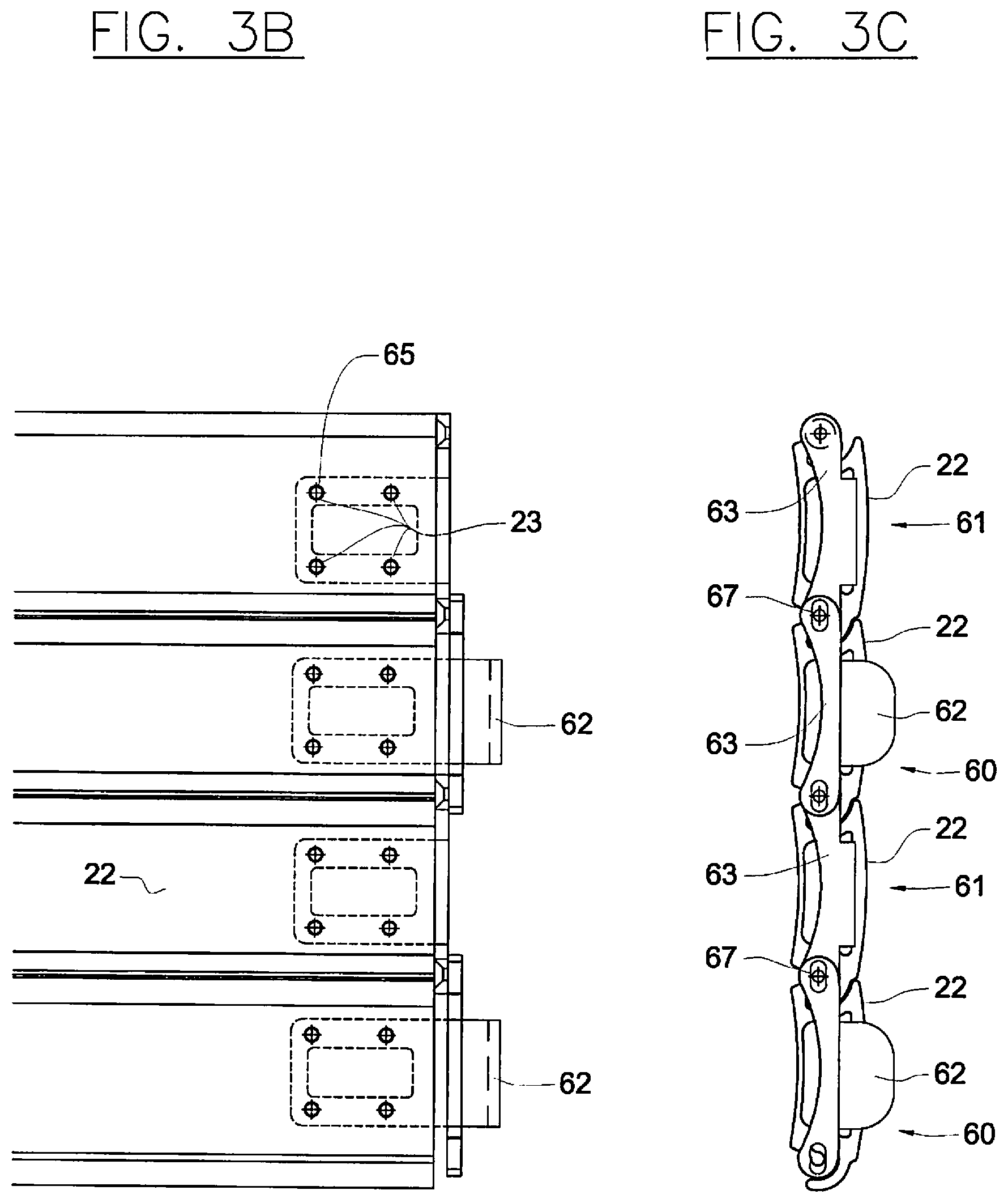 Patent US12129708 Figure 10 – Slatted door with increased impact resistance