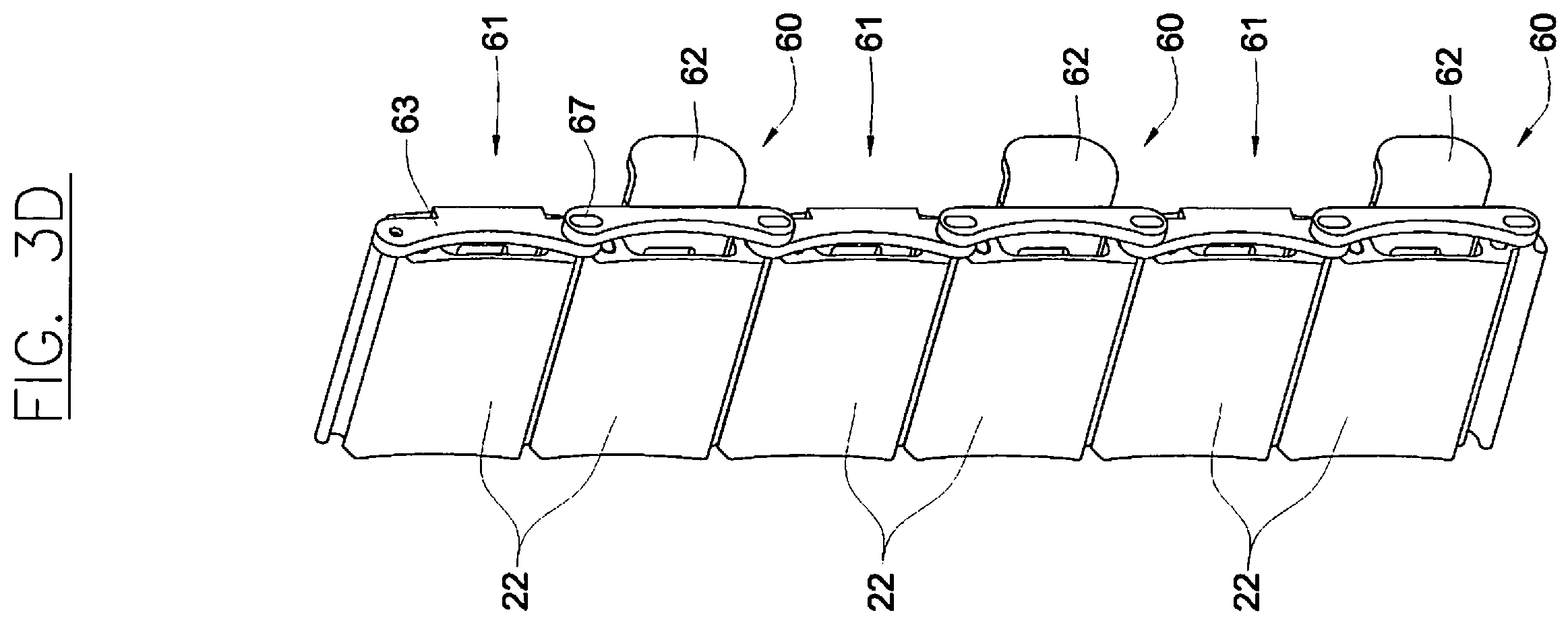 Patent US12129708 Figure 11 – Slatted door with increased impact resistance