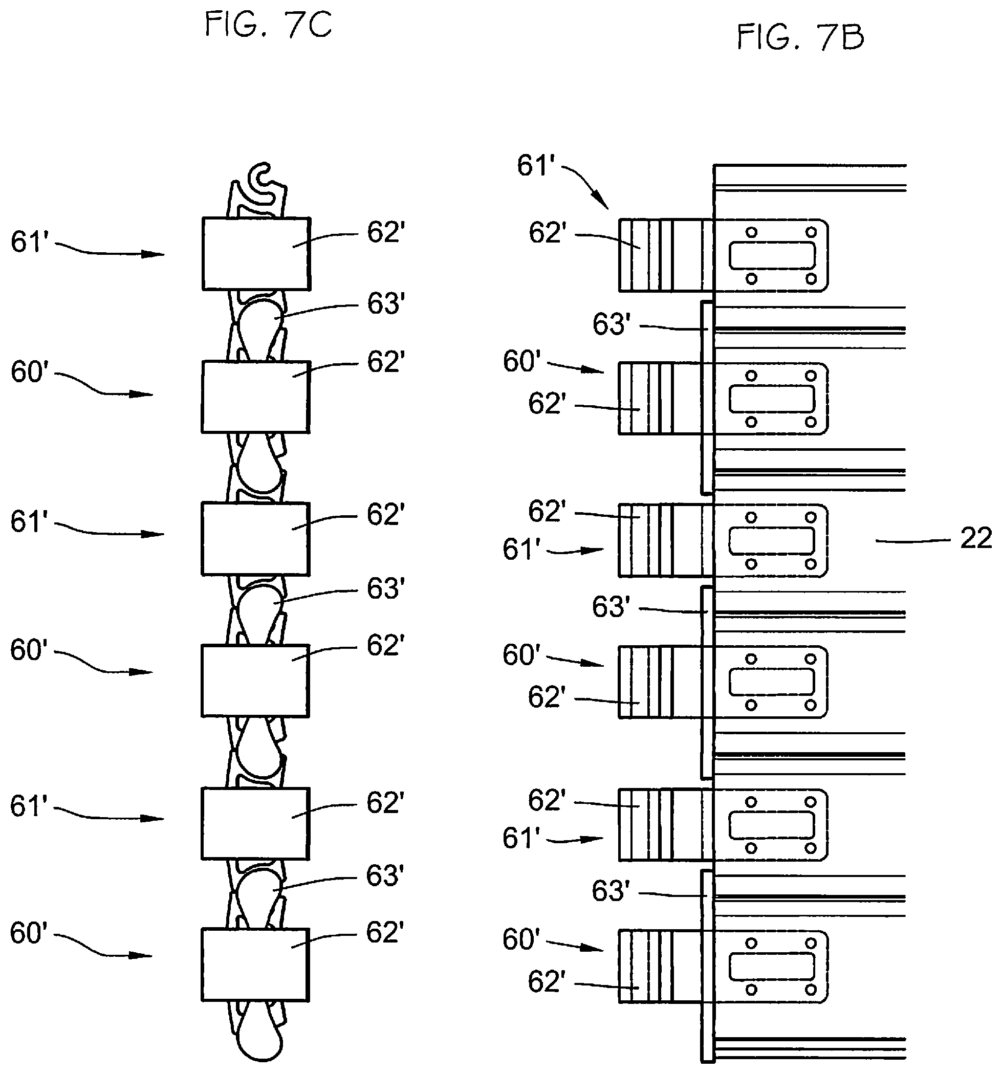 Patent US12129708 Figure 17 – Slatted door with increased impact resistance