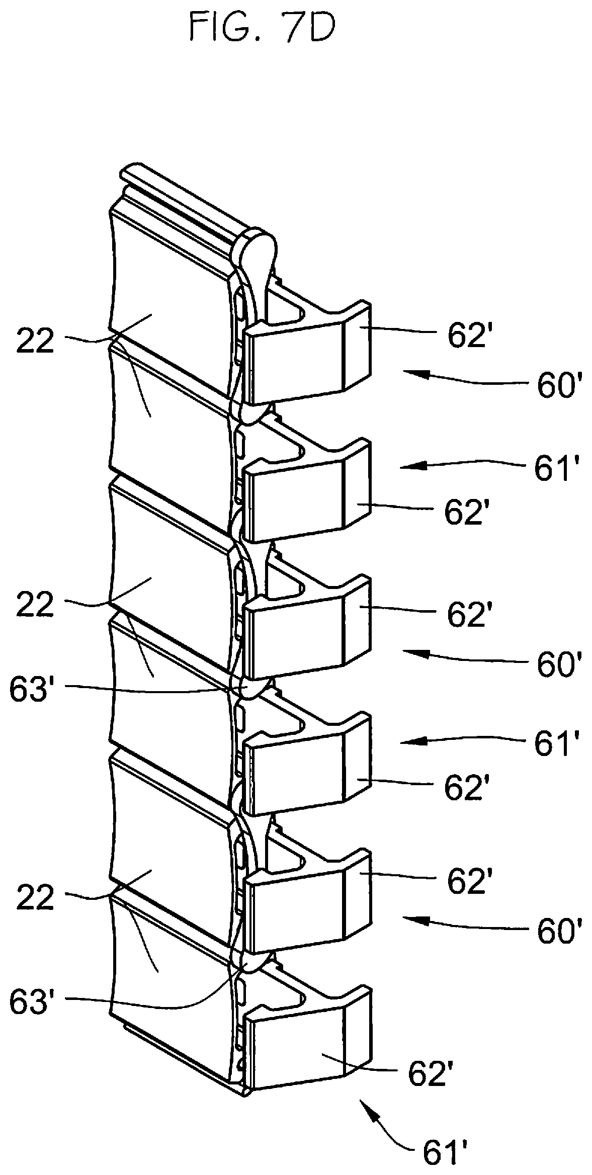Patent US12129708 Figure 18 – Slatted door with increased impact resistance