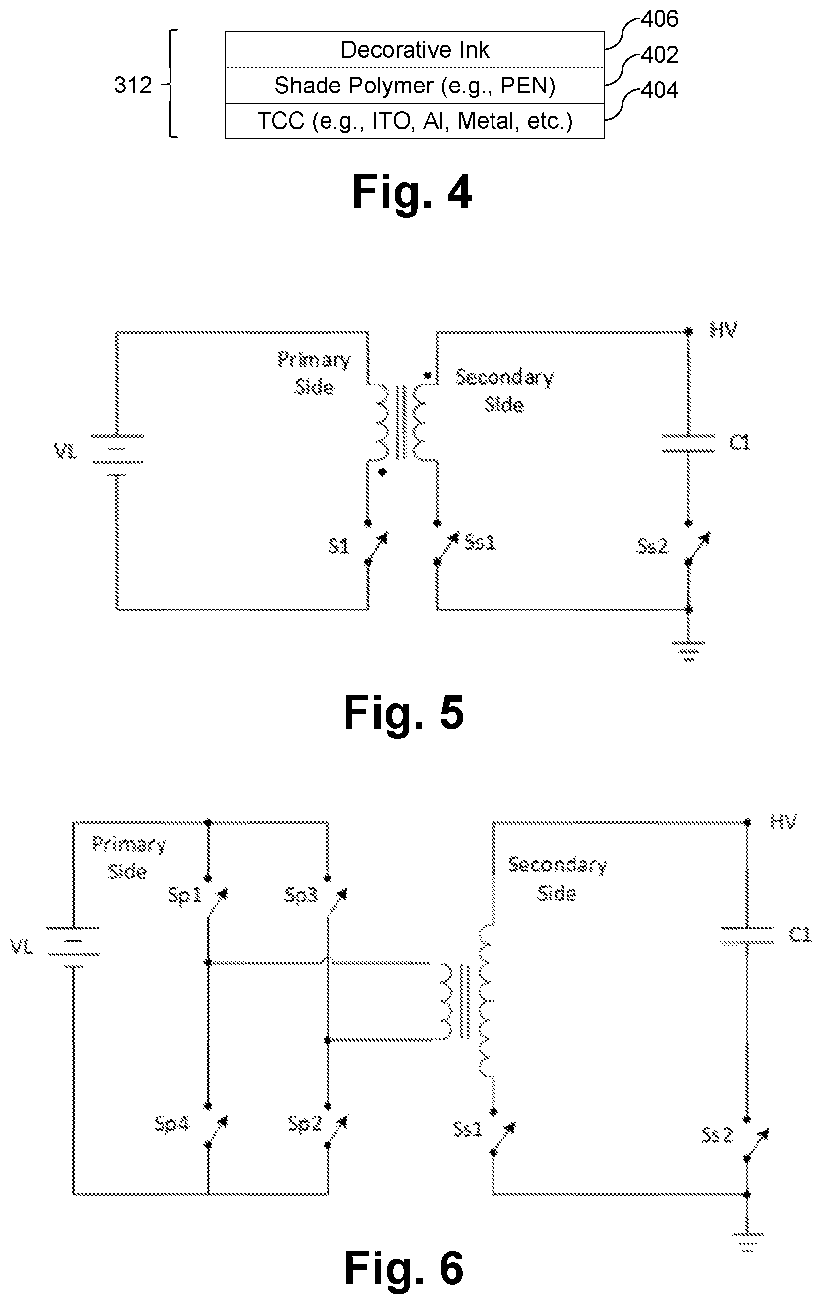 Patent US12129709 Figure 2 – Control circuitry for dynamic shade with electrostatic holding, and/or associated methods