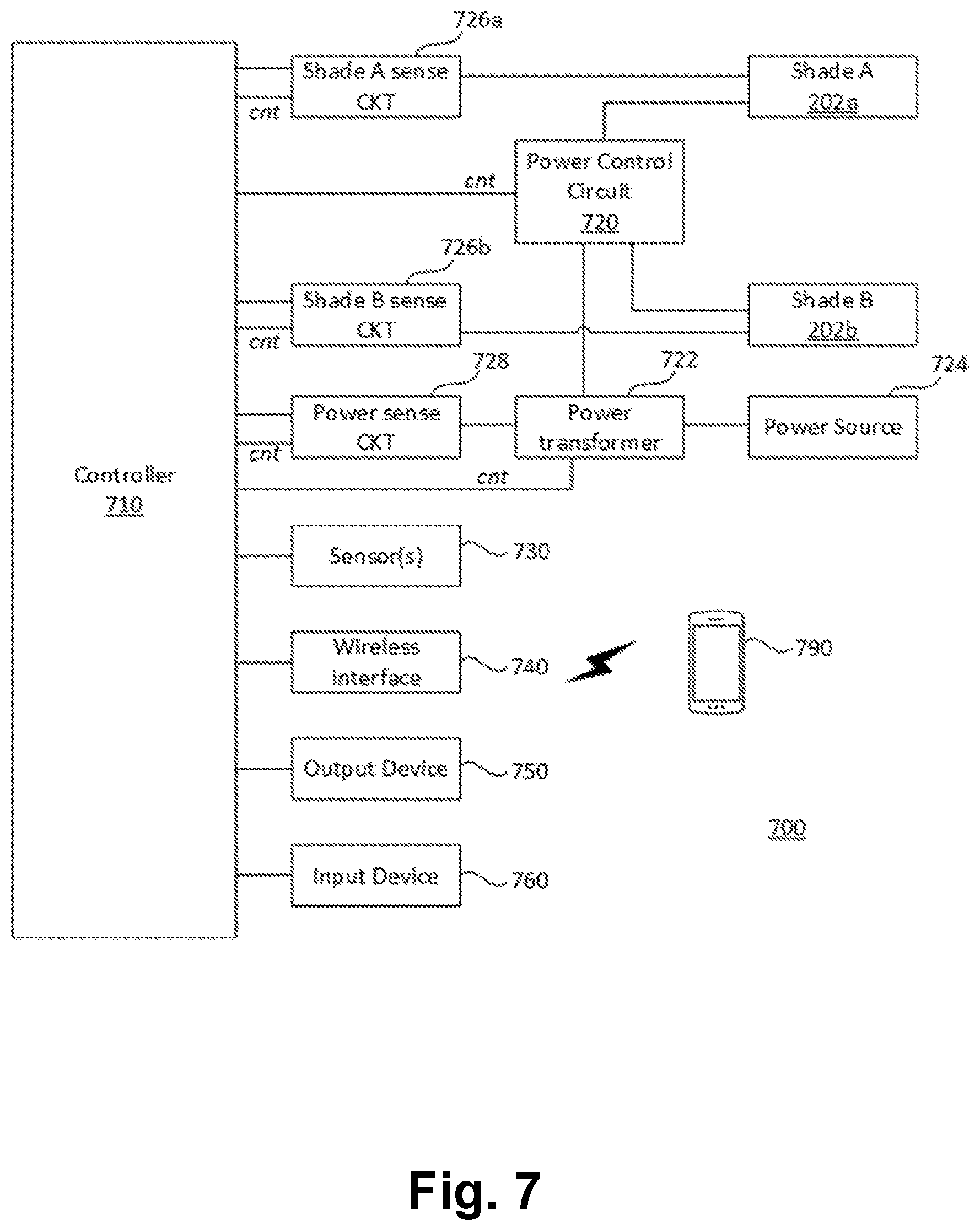 Patent US12129709 Figure 3 – Control circuitry for dynamic shade with electrostatic holding, and/or associated methods