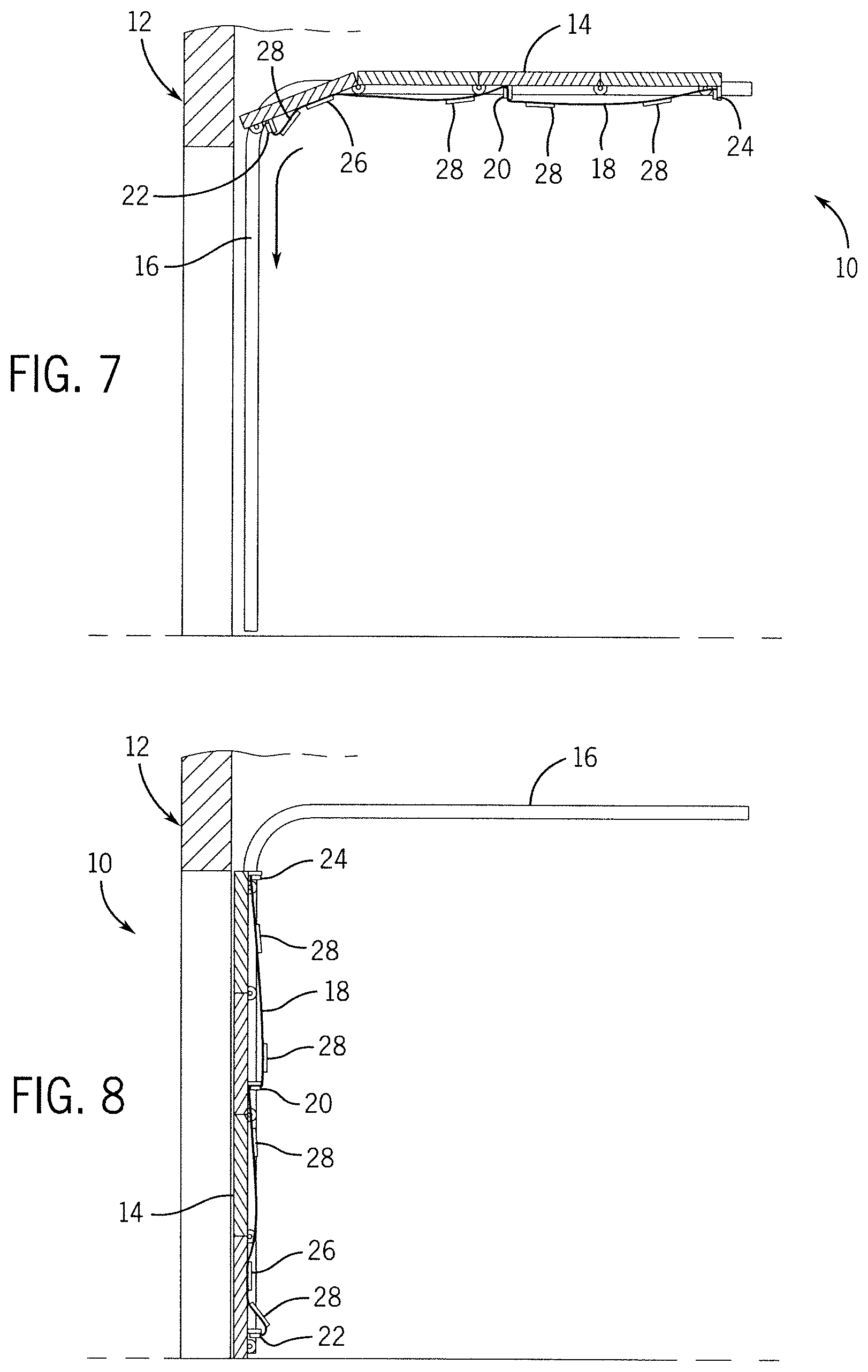 Patent US12129712 Figure 5 – Magnetic garage screen (net) assembly