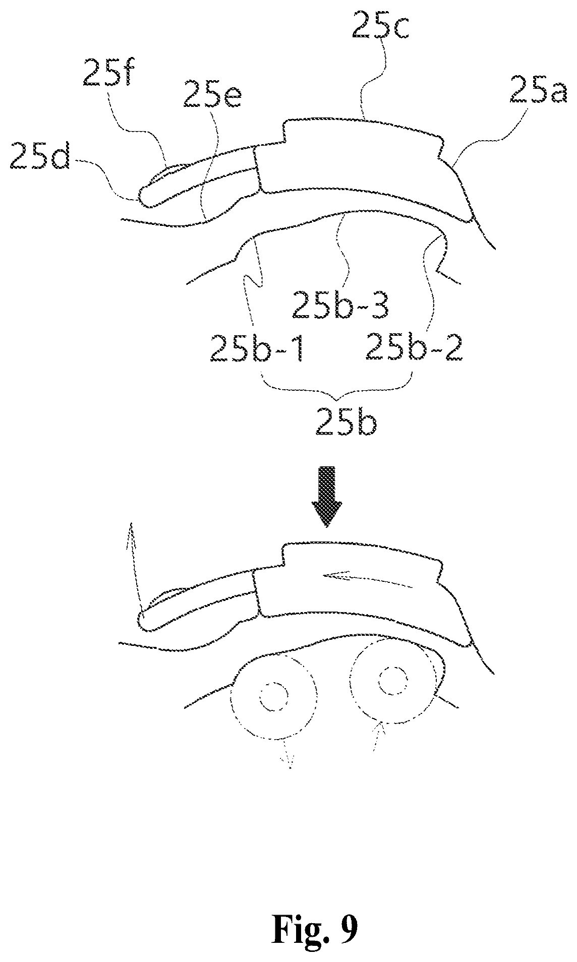 Patent US12129713 Figure 9 – Roller blind drive device operated by single pull cord