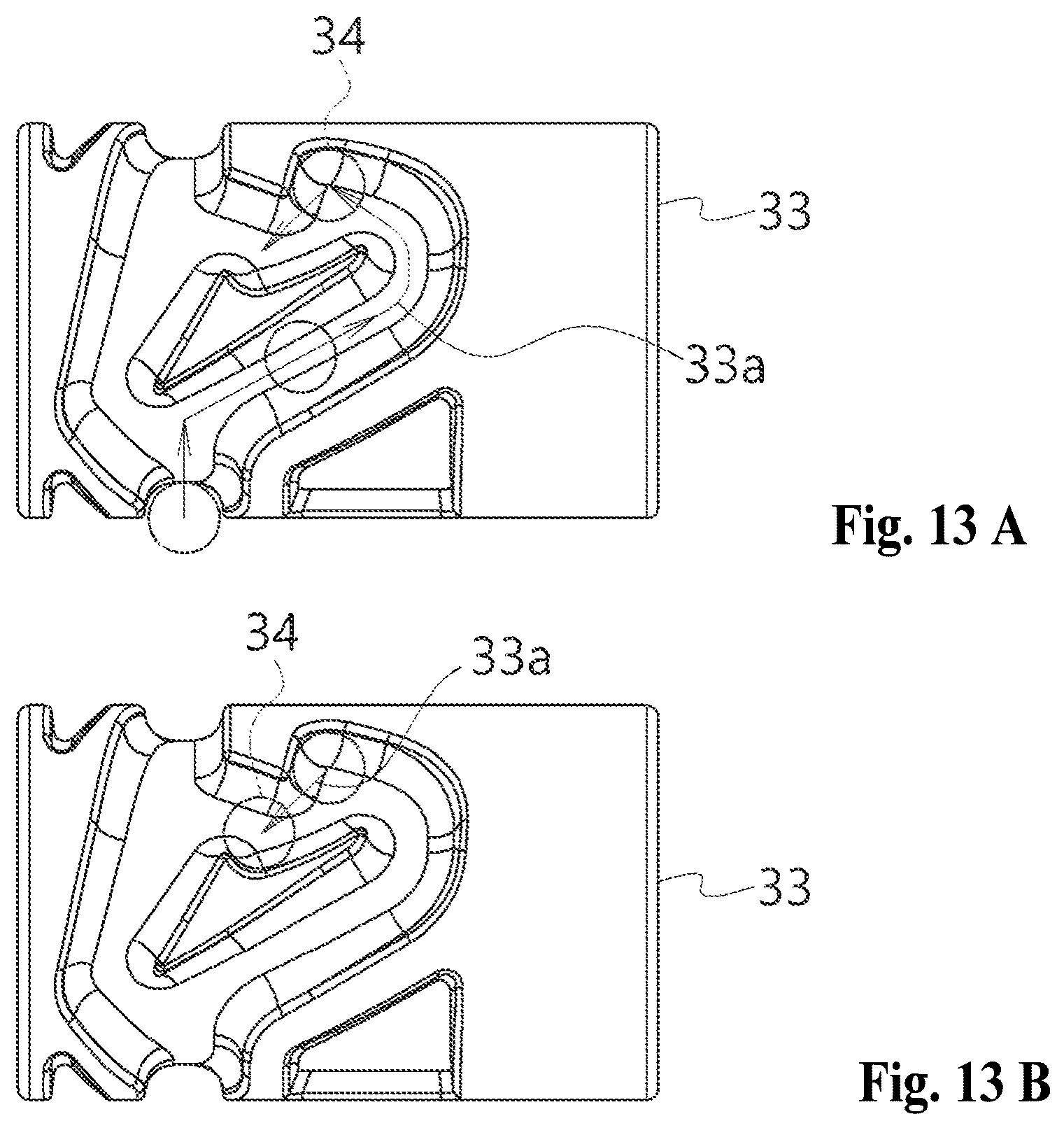 Patent US12129713 Figure 12 – Roller blind drive device operated by single pull cord