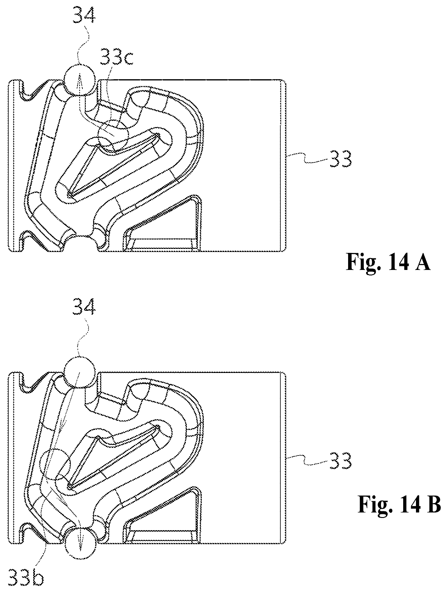 Patent US12129713 Figure 13 – Roller blind drive device operated by single pull cord
