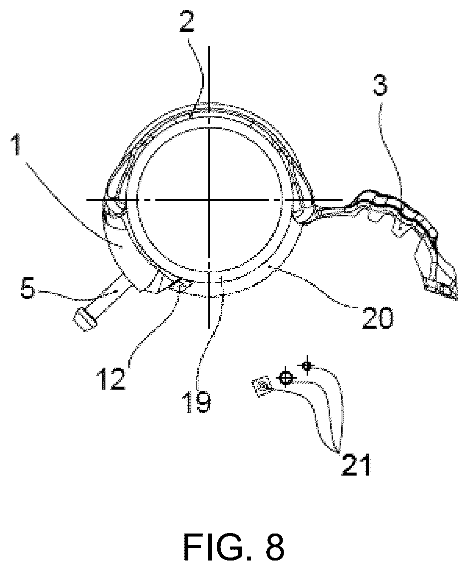 Patent US12129715 Figure 5 – Apparatus for protecting and attaching cable to pipes