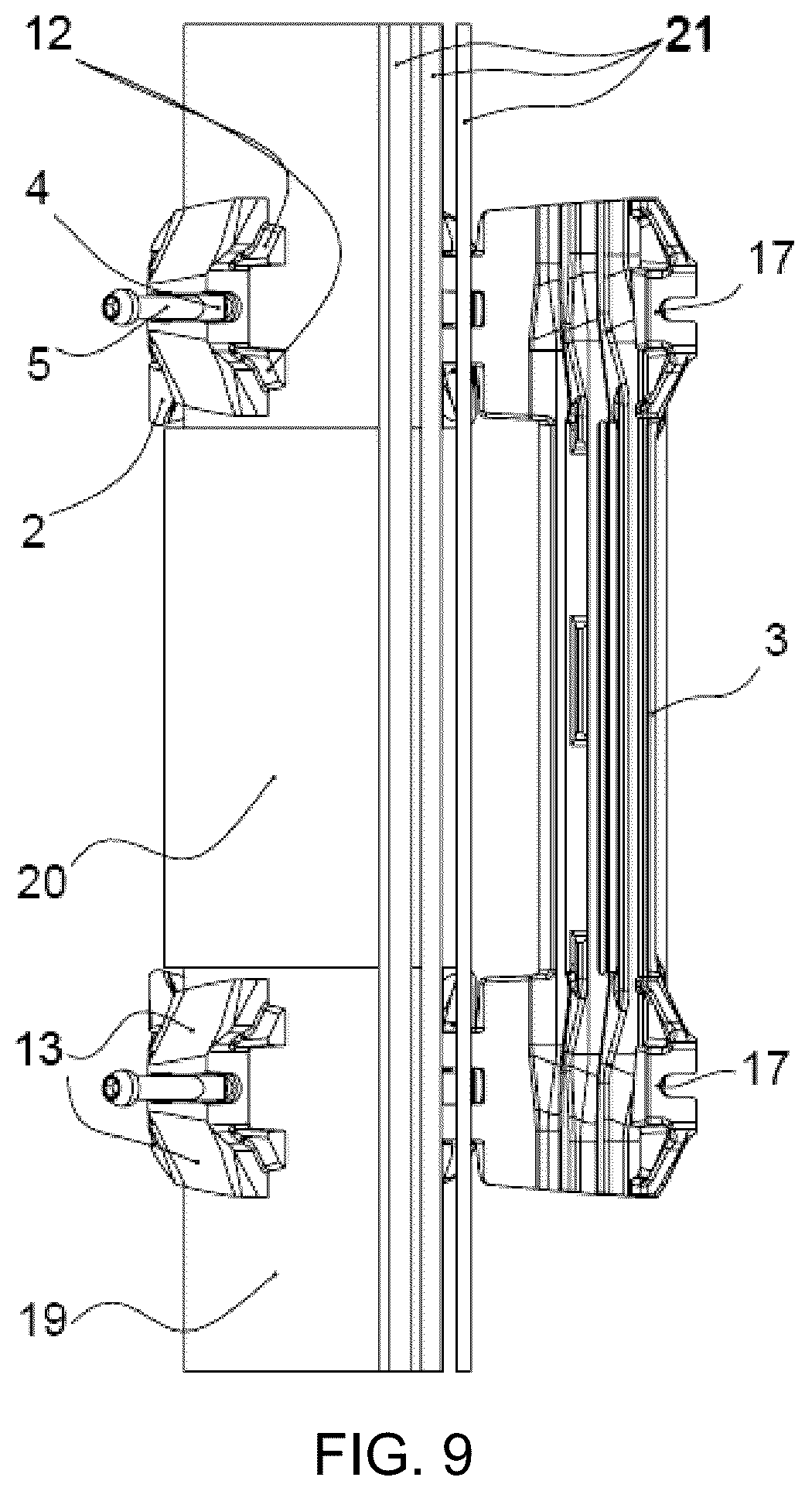 Patent US12129715 Figure 6 – Apparatus for protecting and attaching cable to pipes