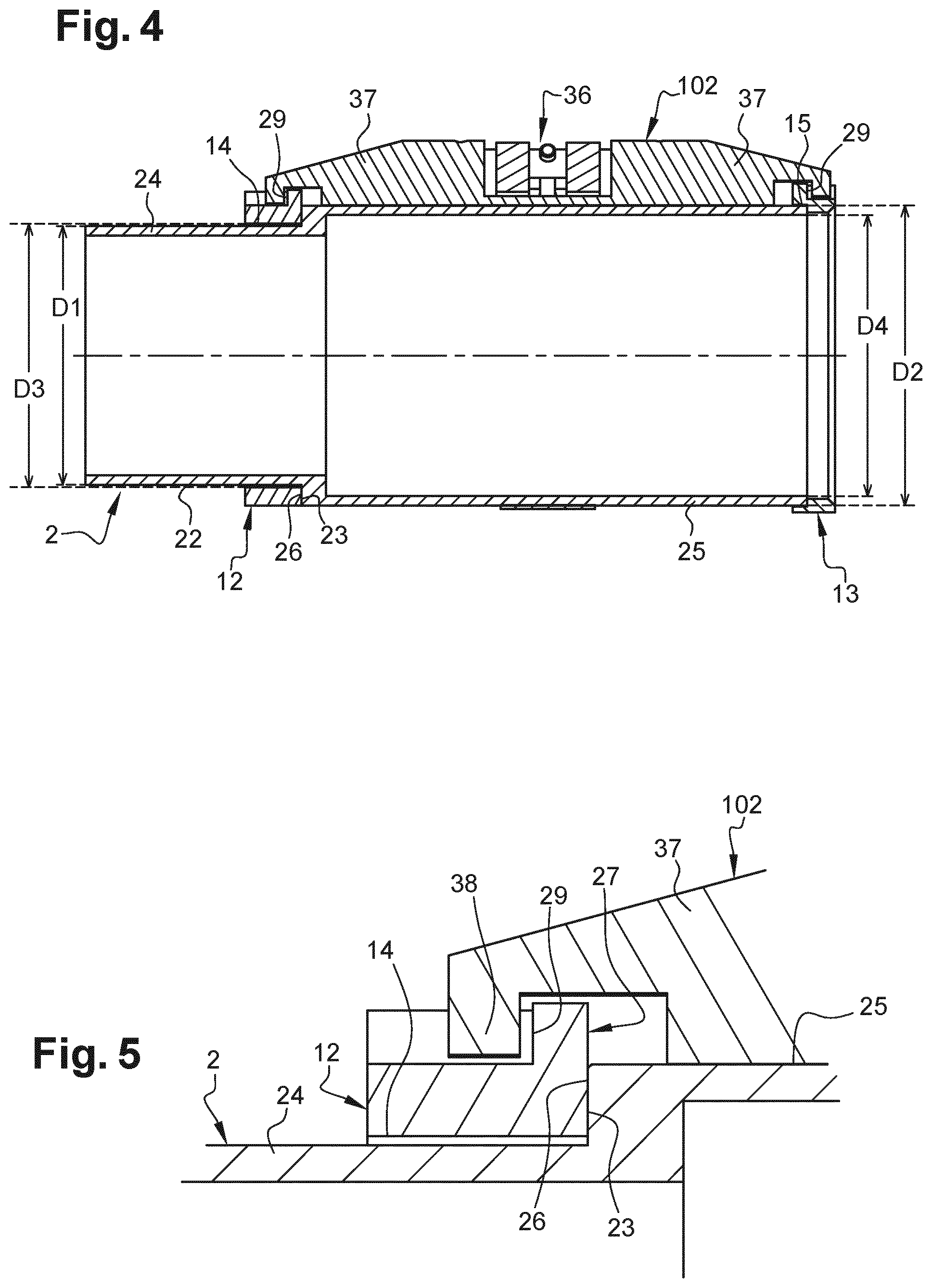 Patent US12129716 Figure 3 – Securing system intended to secure a cable to a tube
