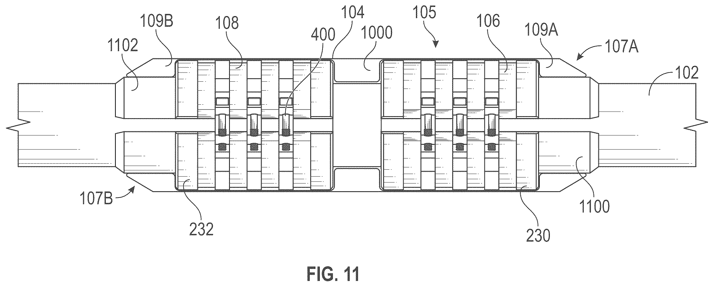 Patent US12129717 Figure 11 – Drill pipe torque reducer and method
