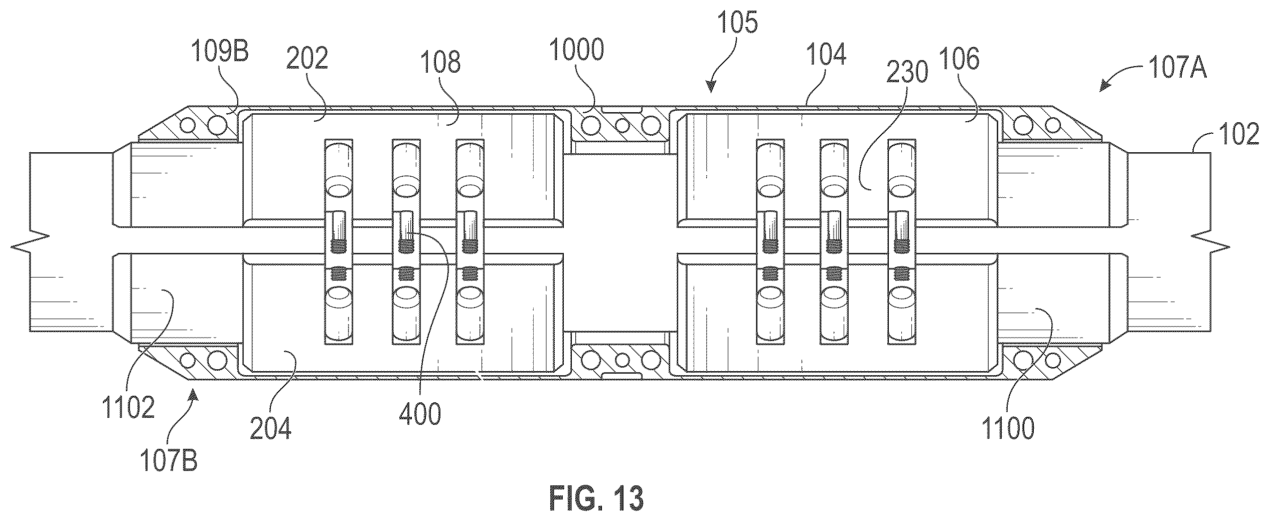 Patent US12129717 Figure 13 – Drill pipe torque reducer and method