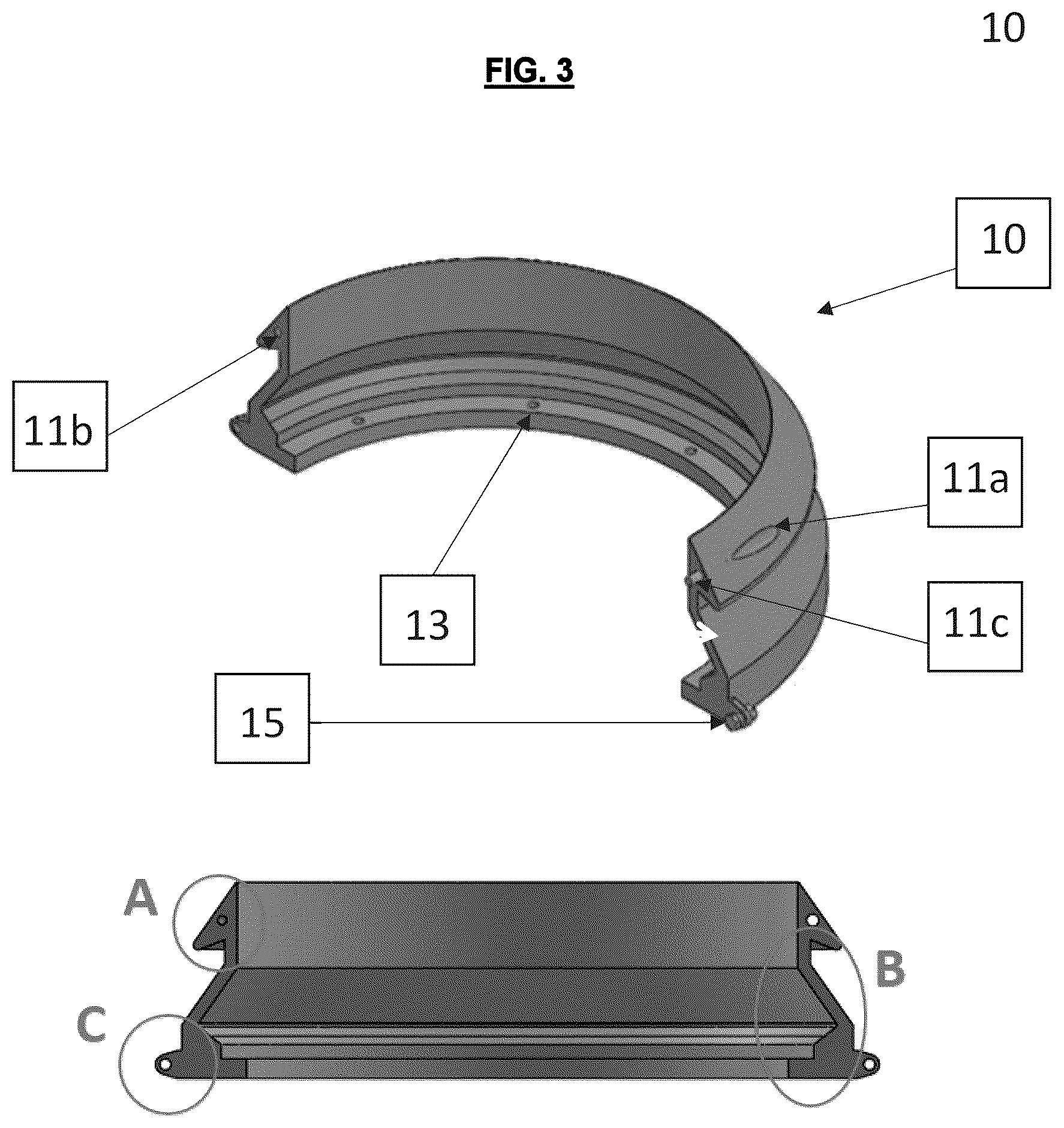 Patent US12129719 Figure 3 – Adapter tool for coupling a bend stiffener with diverless bell mouth interface (DLBM) into a BSN900E bell mouth and assembly method