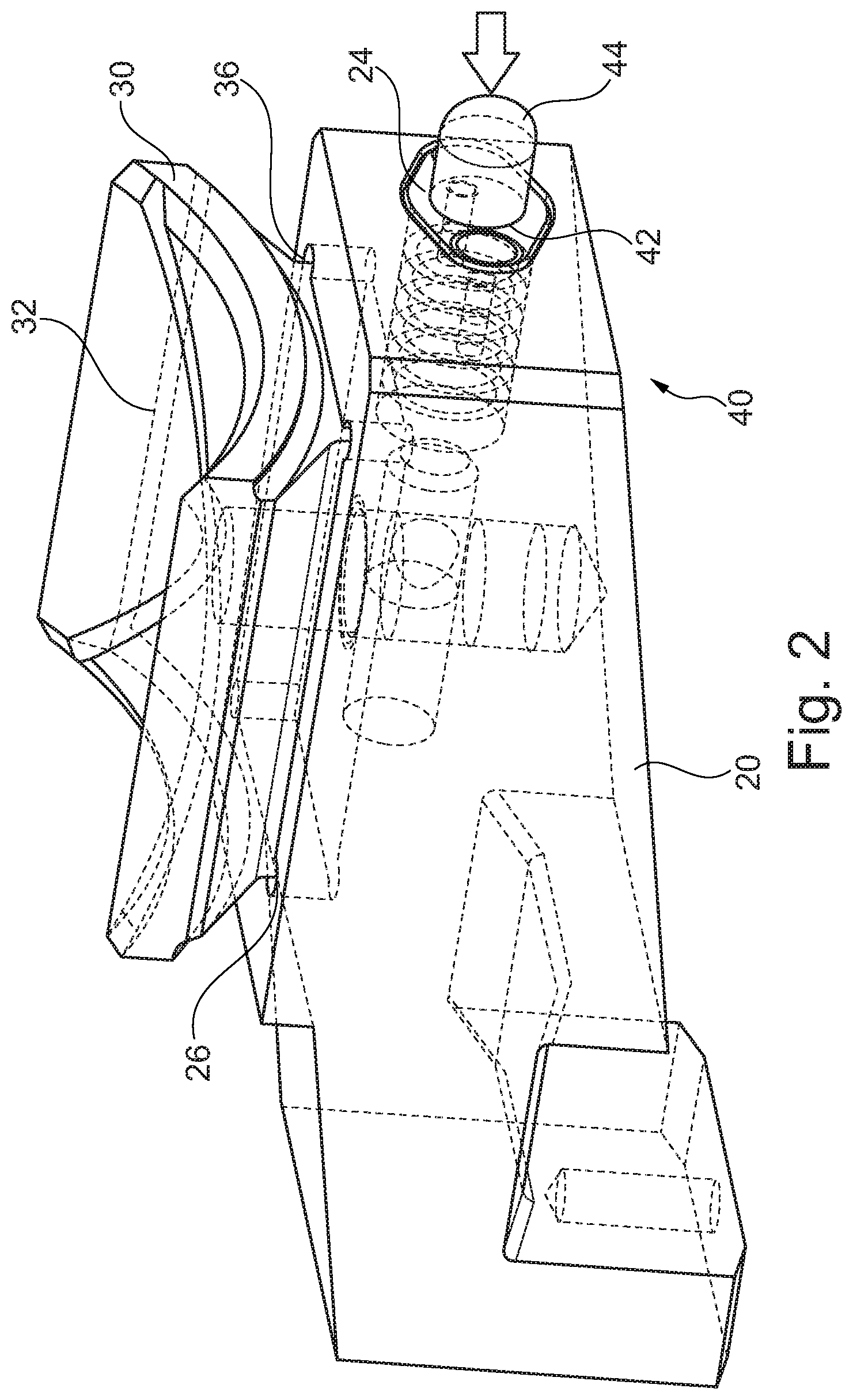 Patent US12129720 Figure 2 – Clamping head assembly for clamping a drill pipe element