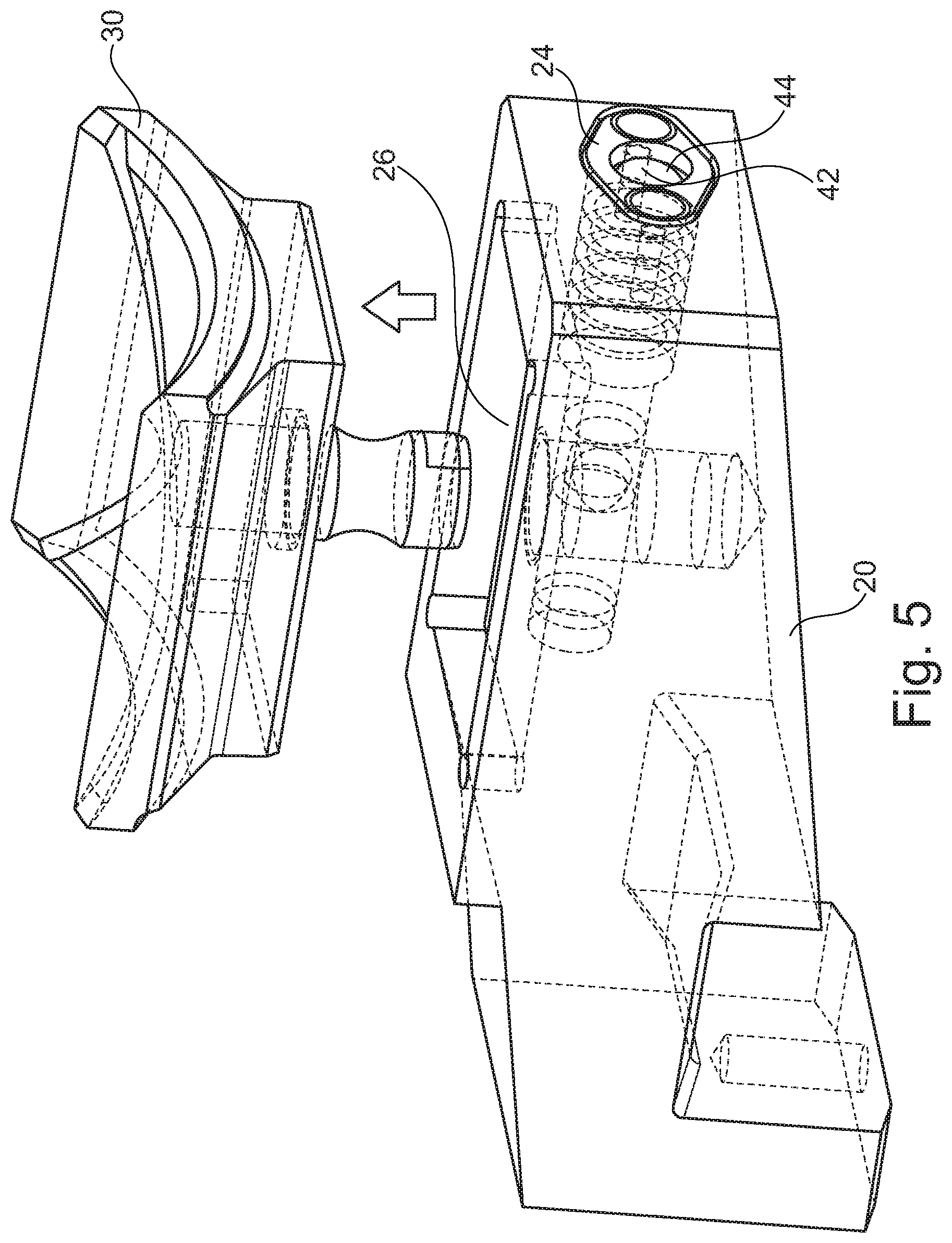 Patent US12129720 Figure 5 – Clamping head assembly for clamping a drill pipe element