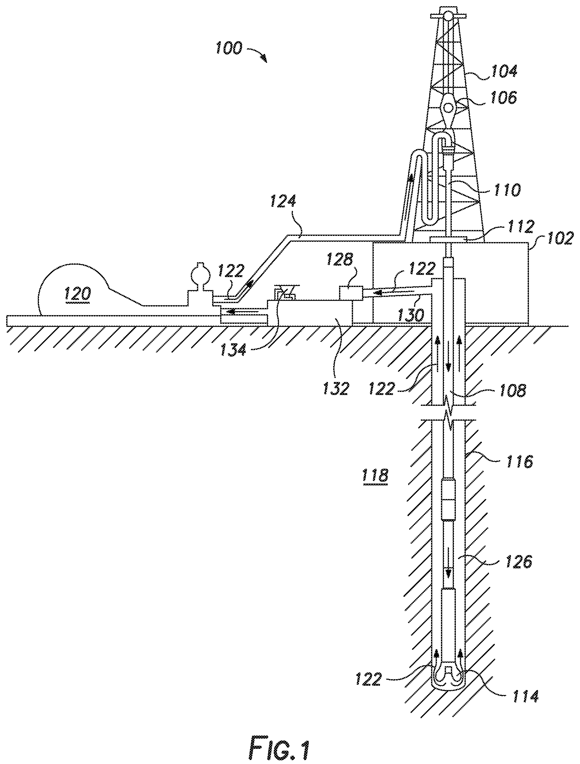 Patent US12129723 Figure 1 – Managing dielectric properties of pulsed power drilling fluids