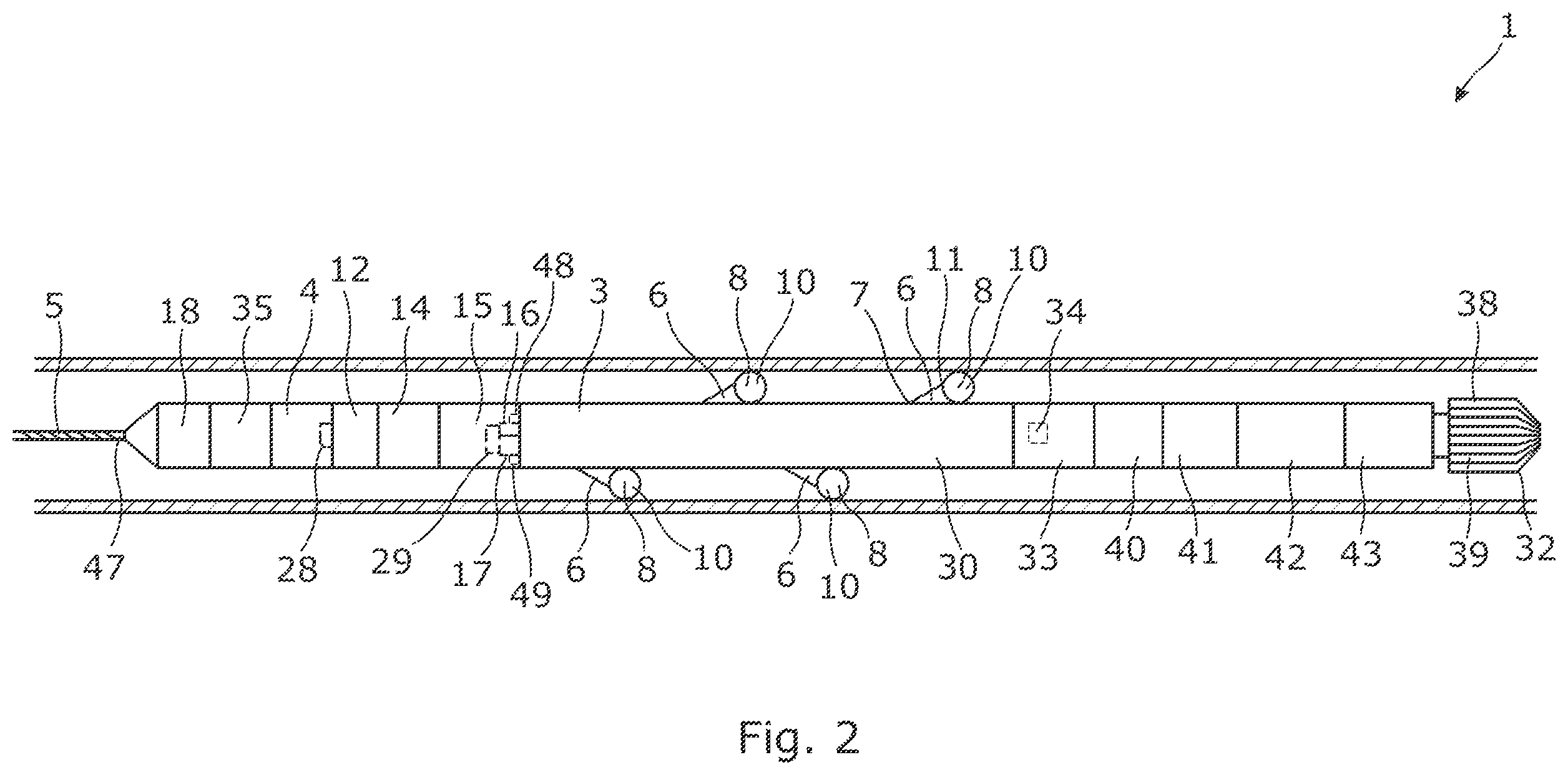 Patent US12129726 Figure 2 – Hydraulically driven downhole self-propelling wireline tool